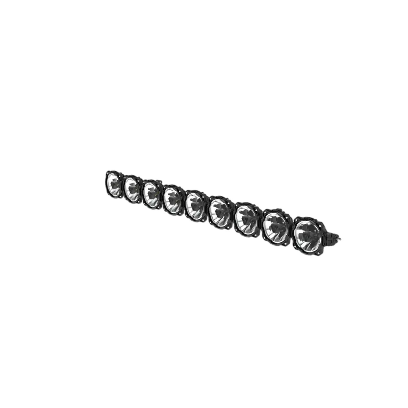 Side angle view of the 57-inch Titan LED Light Bar showcasing its 9-light configuration and durable off-road design.