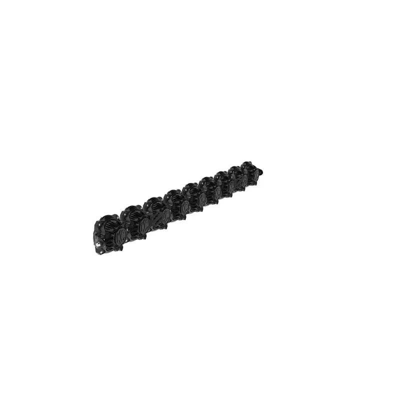 Rear angled view of the 57-inch Titan LED Light Bar, showcasing its cooling fins and robust design for off-road lighting.