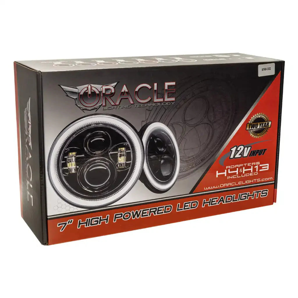 ORACLE Lighting For Jeep Wrangler JL/Gladiator JT Dynamic ColorSHIFT® 7" High Powered LED Headlights (Pair)