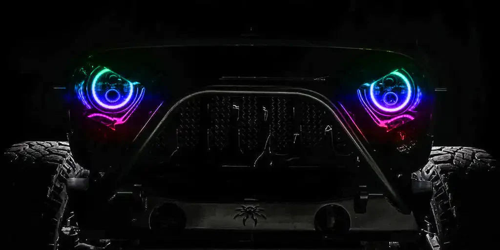 ORACLE Lighting For Jeep Wrangler JL/Gladiator JT Dynamic ColorSHIFT® 7" High Powered LED Headlights (Pair)
