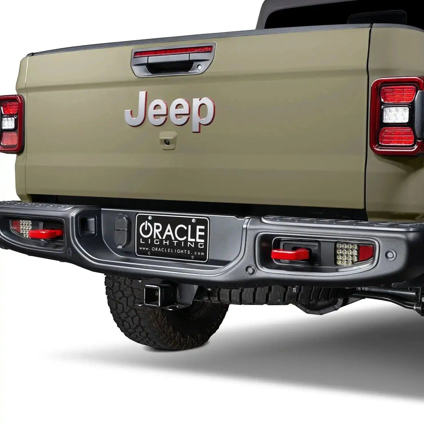 Rear Bumper LED Reverse Lights For 2020-2025 Jeep Gladiator JT | 1,500 Lumens