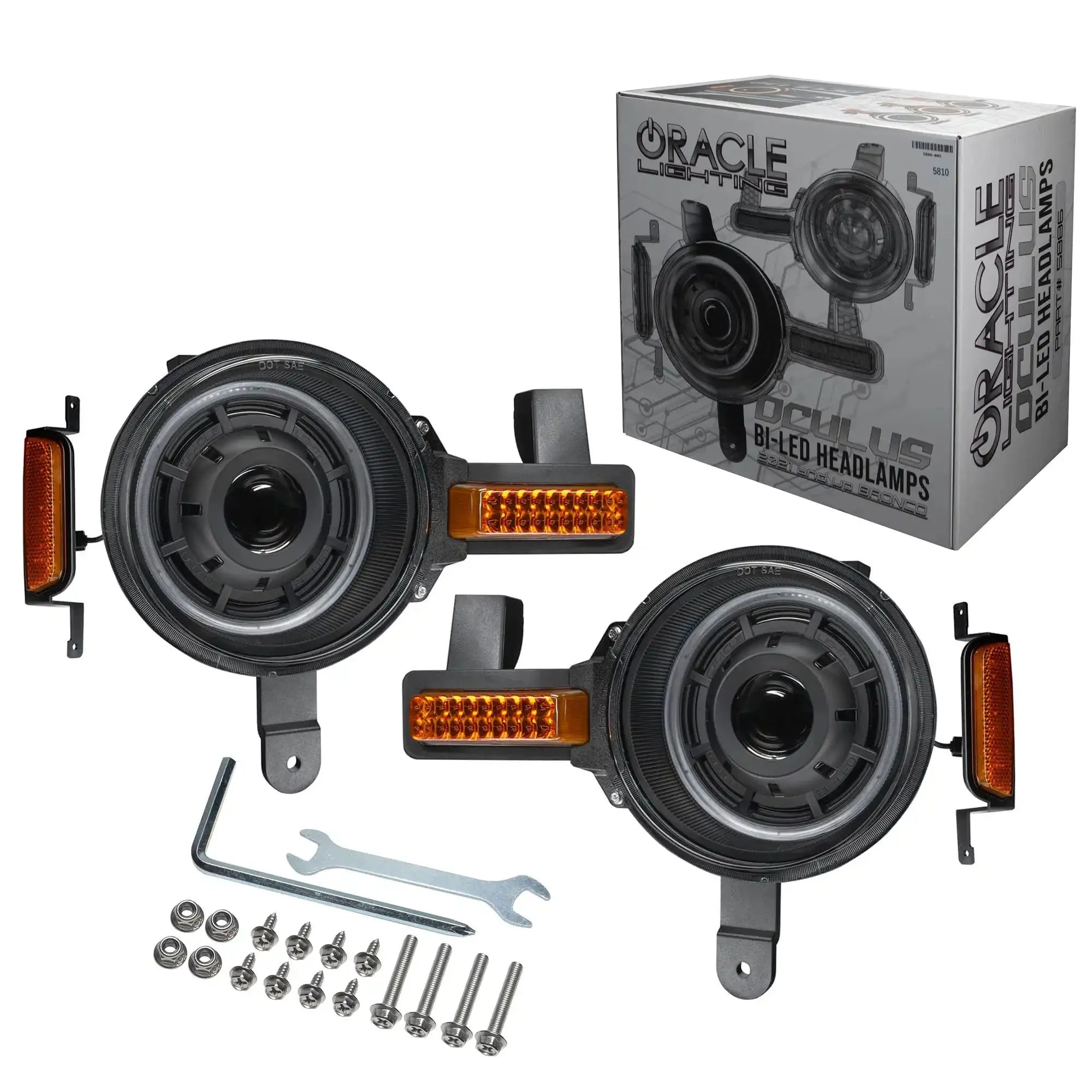 ORACLE Lighting Oculus™ Bi-LED Projector Headlights For 2021-2026 Ford Bronco