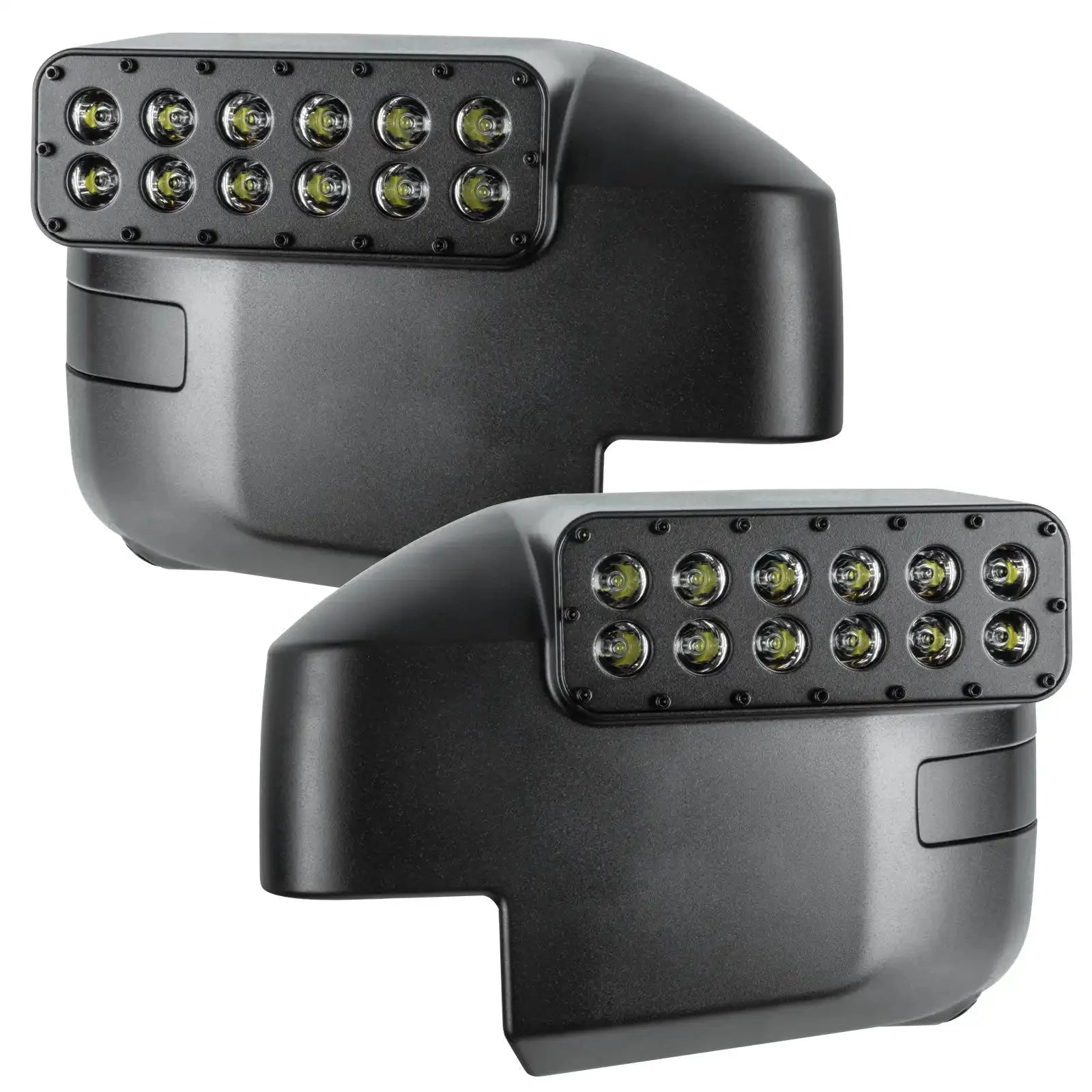 LED Off-Road Side Mirrors For 2021-2026 Ford Bronco - Peripheral Ditch Lights (2200+ Lumens)