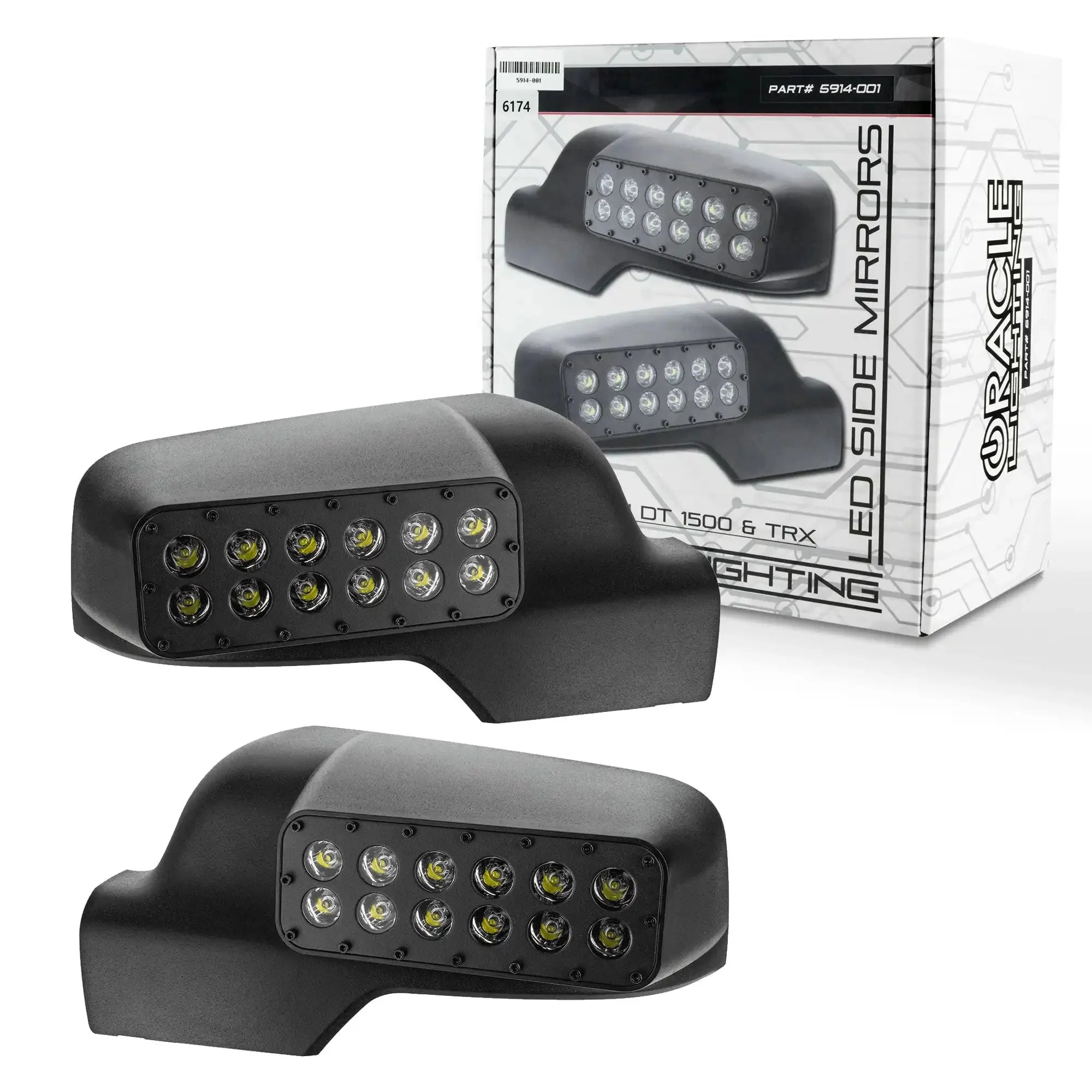 LED Off-Road Side Mirror Ditch Lights For 2019-2026 RAM 1500 DT
