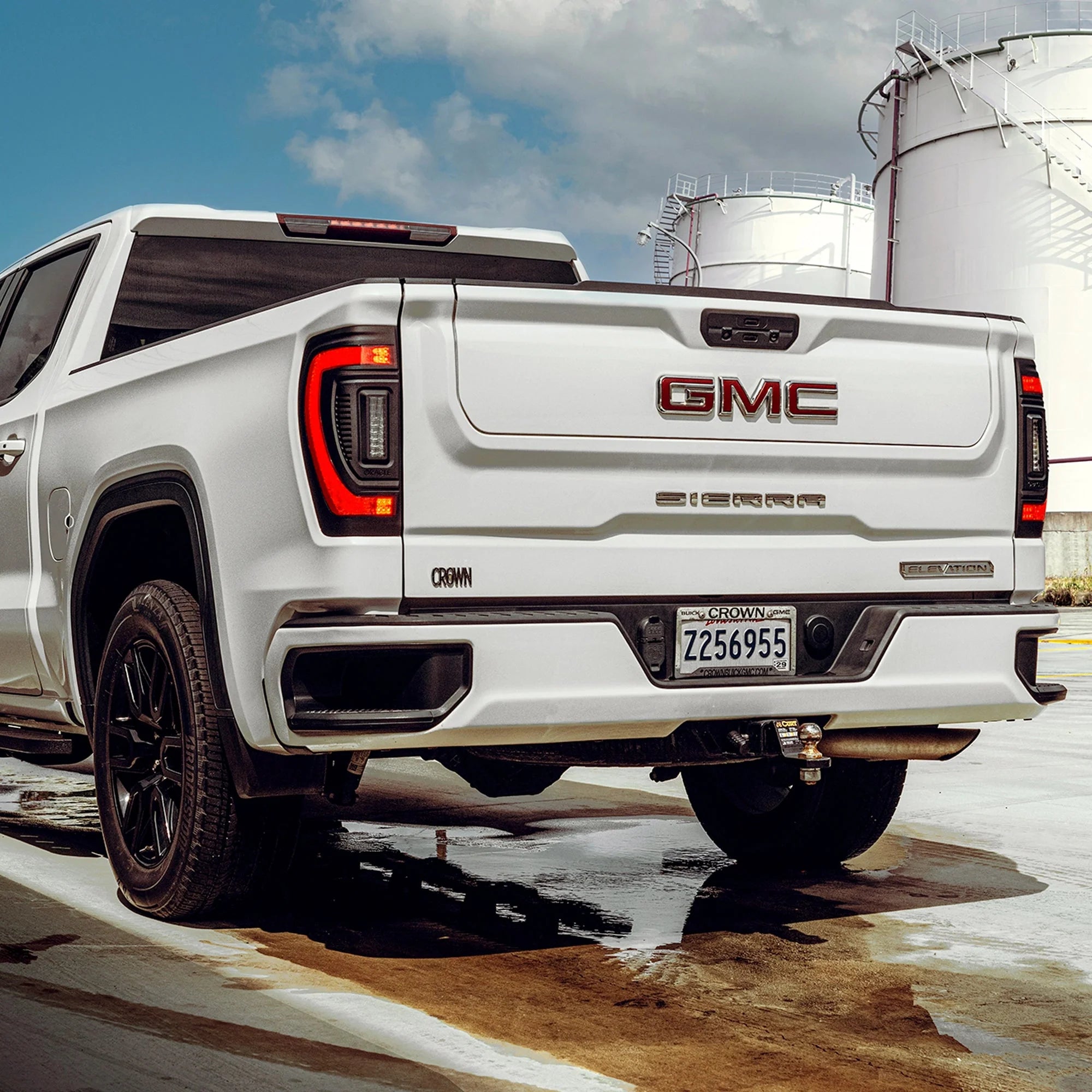 Flush Mount LED Tail Lights For 2019-2026 GMC Sierra Sequential Turn Signals Halogen