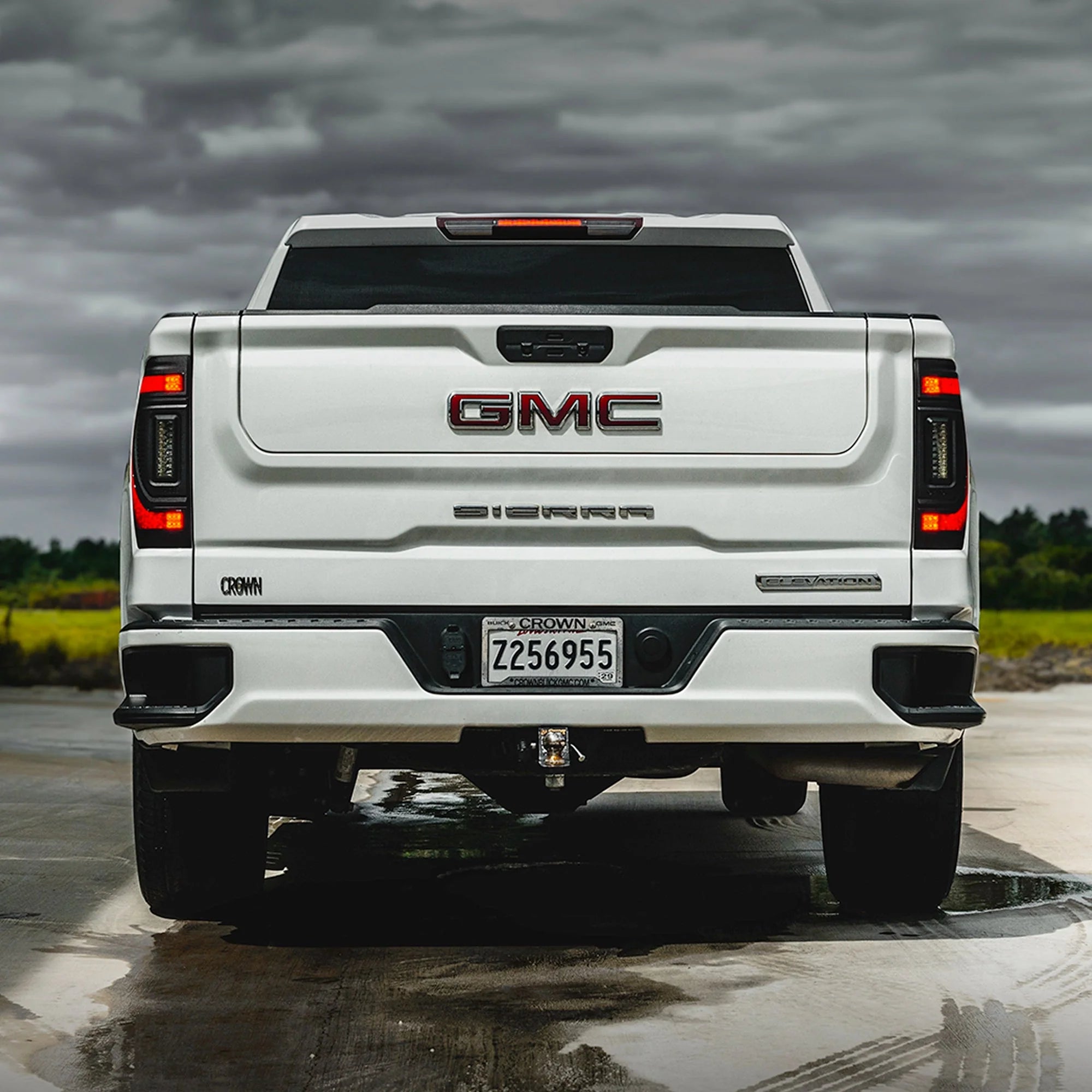 Flush Mount LED Tail Lights For 2019-2026 GMC Sierra Sequential Turn Signals Halogen