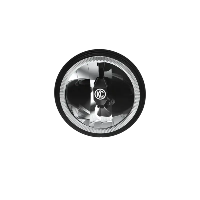 Close-up front view of 6-inch Gravity® LED G6 driving beam light with reflective lens and SAE/ECE street-legal certification.