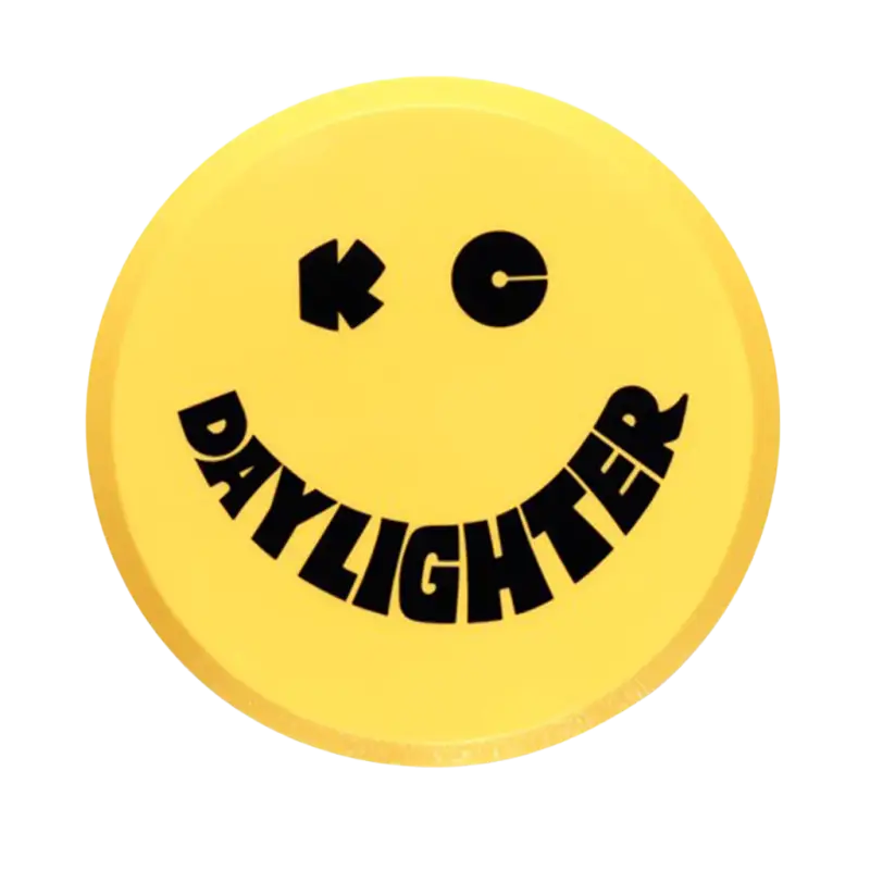 6-inch hard plastic yellow cover with KC Daylighter logo in black. Durable, UV-treated accessory for protecting KC HiLiTES lights.