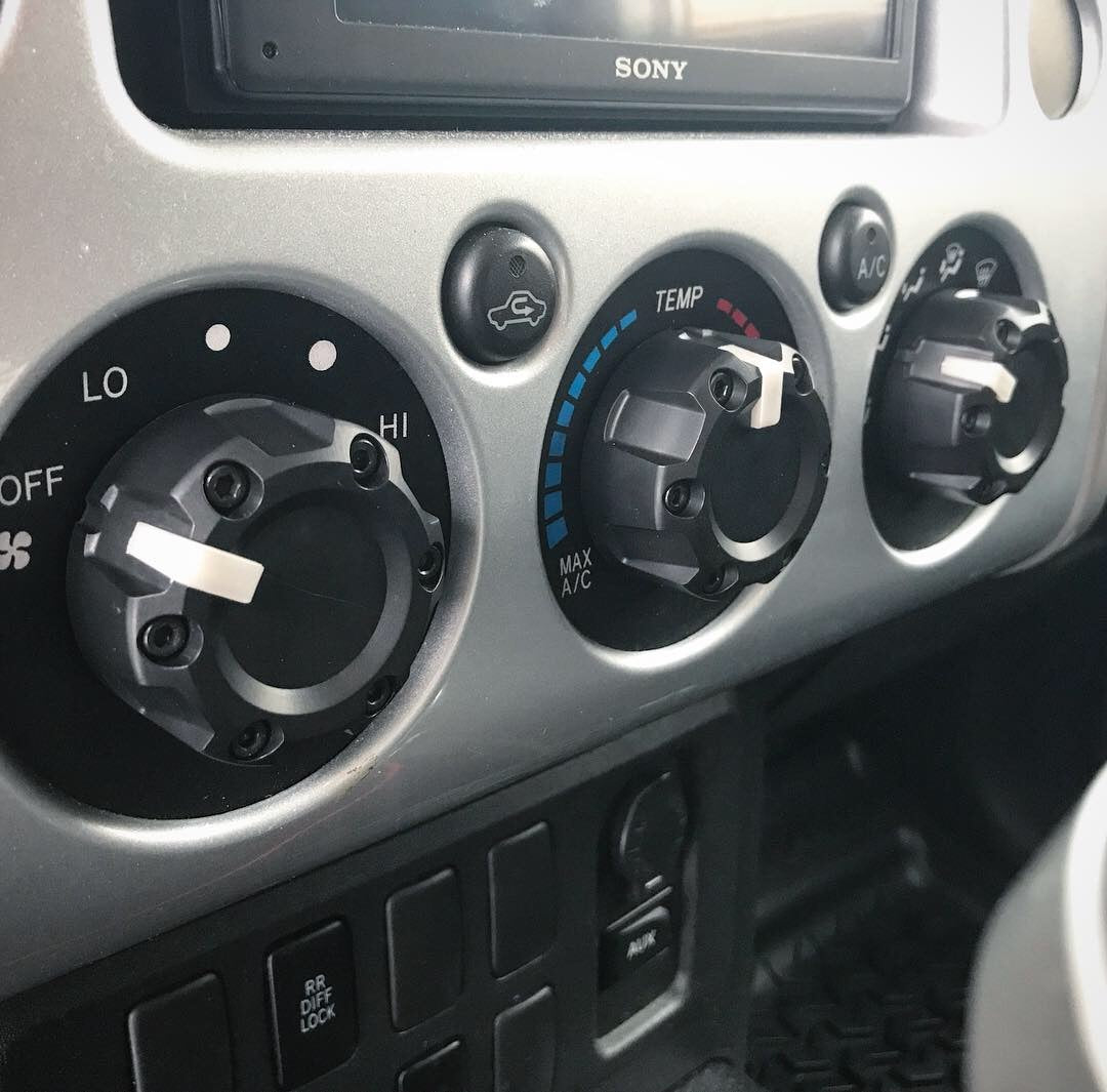 Climate Knobs (For FJ Cruiser) - RED