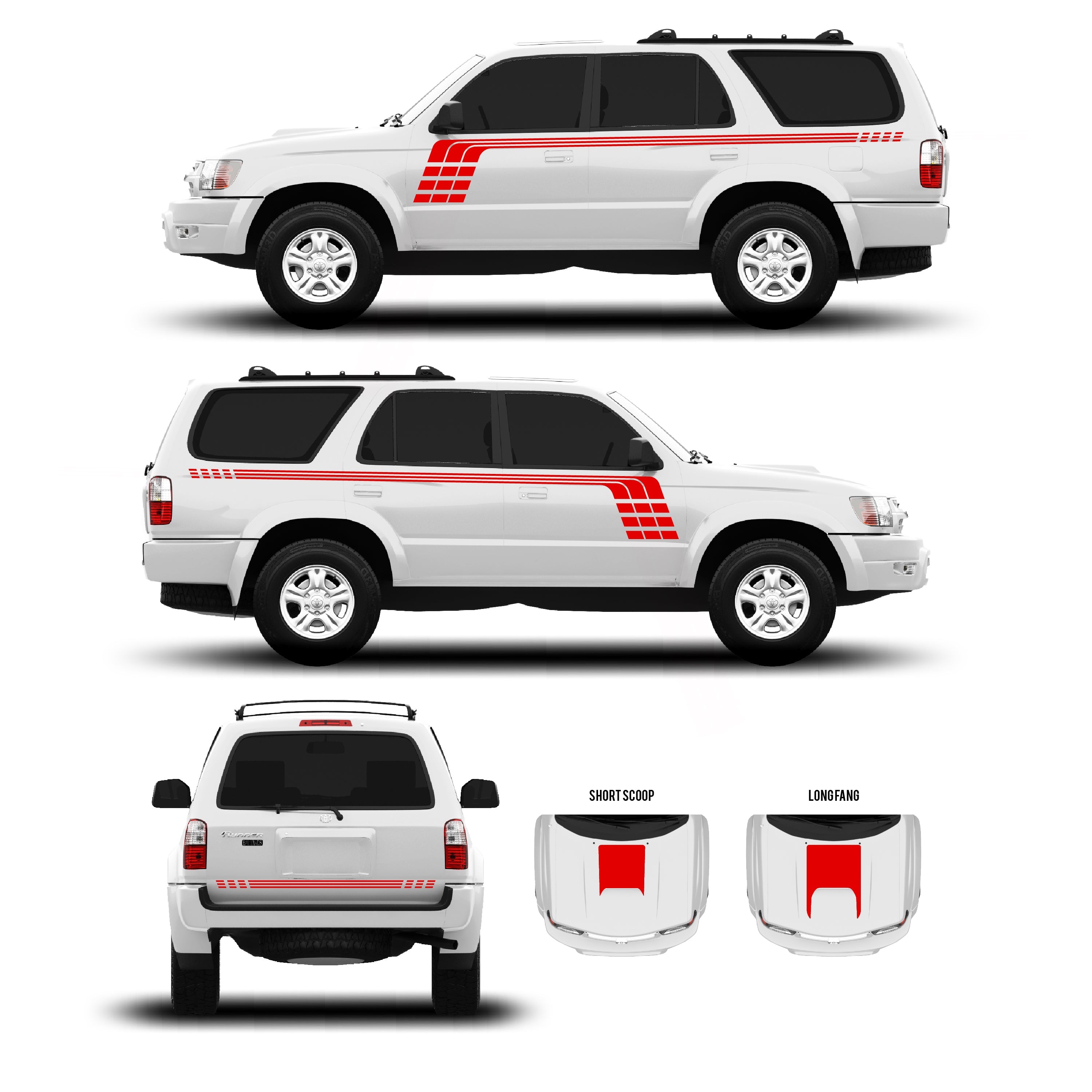 1996-02 Checkered Stripe Kit For 4Runner