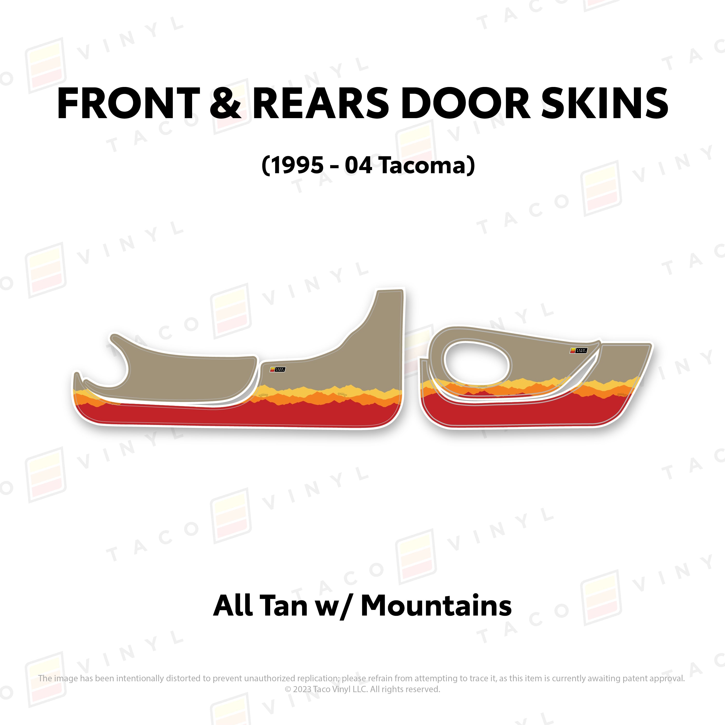 1995-04 Door Skins (Lower Section) For Tacoma