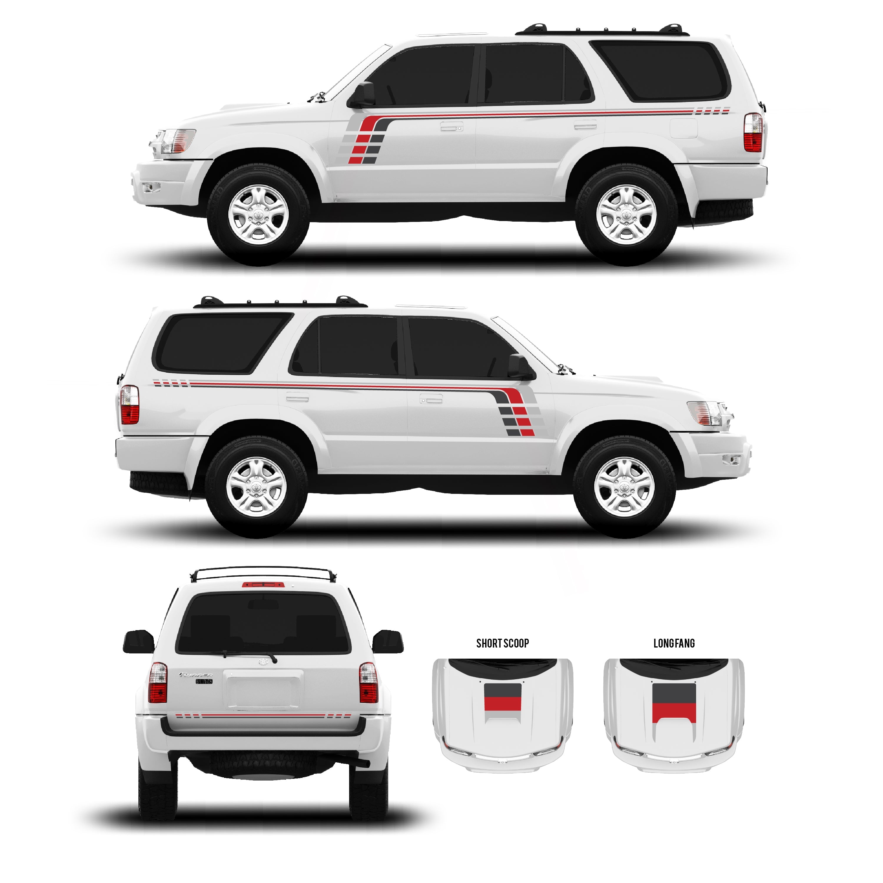 1996-02 Checkered Stripe Kit For 4Runner