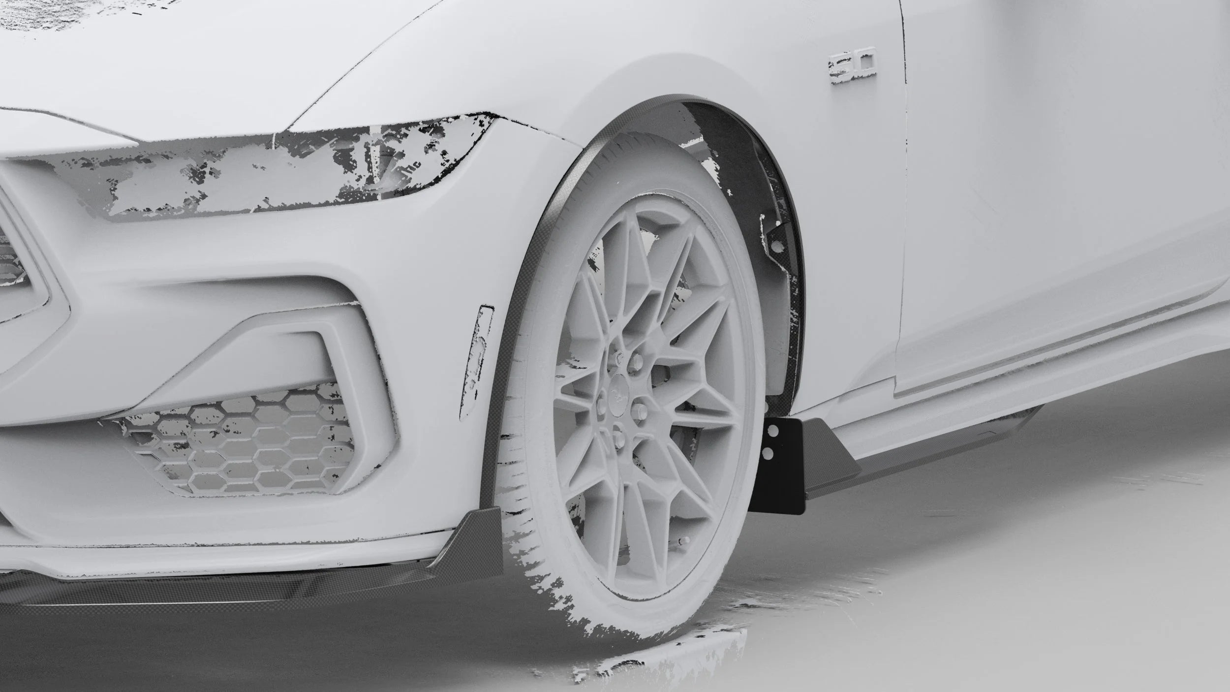NYTOP Front Splash Guard For 2024-Current Ford Mustang