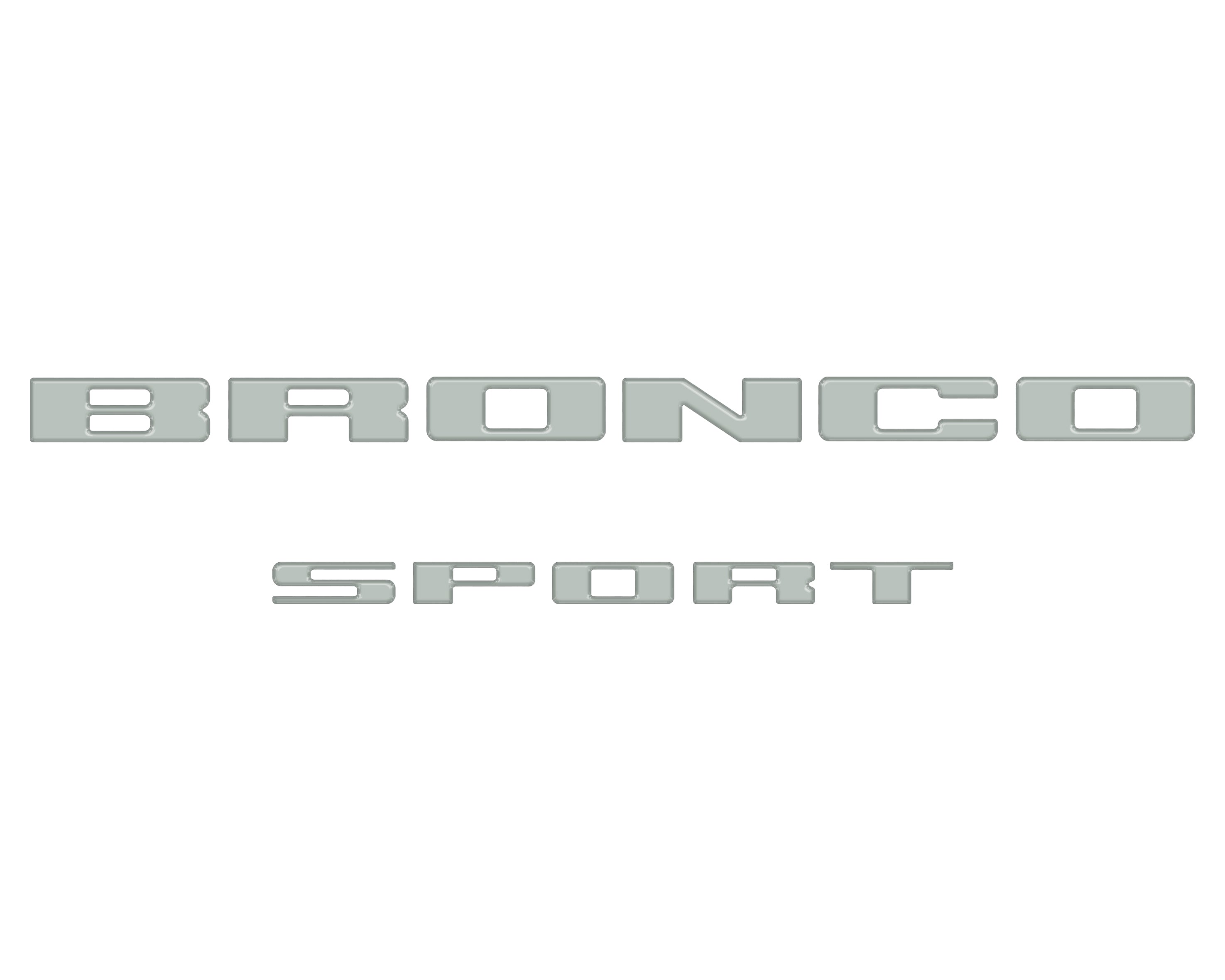 Rear Liftgate Letter Overlays Fits 2021-2026 Ford Bronco Sport