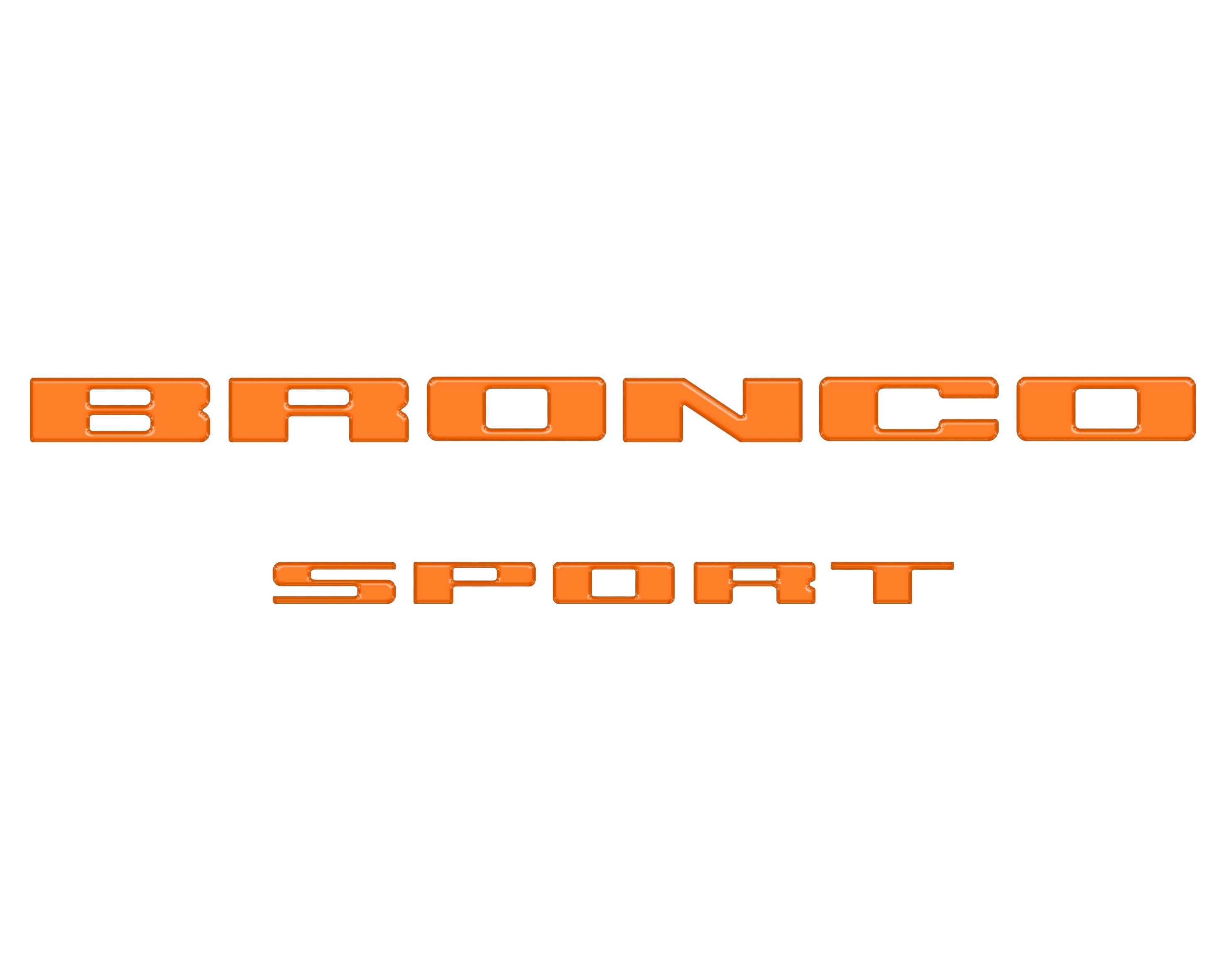 Rear Liftgate Letter Overlays Fits 2021-2026 Ford Bronco Sport