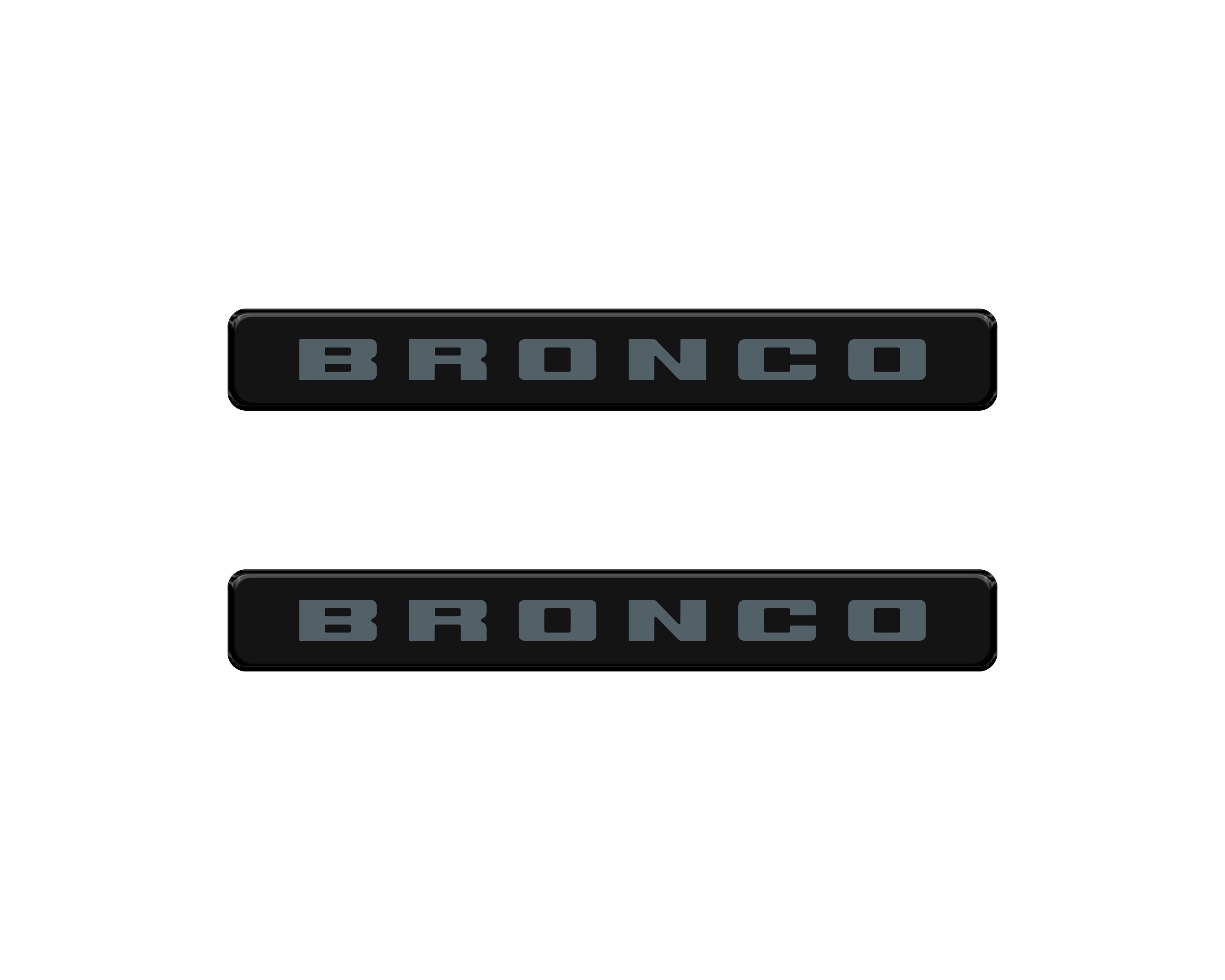 Front Door Sill Accent Overlays Fits 2021-2024 Ford Bronco Sport