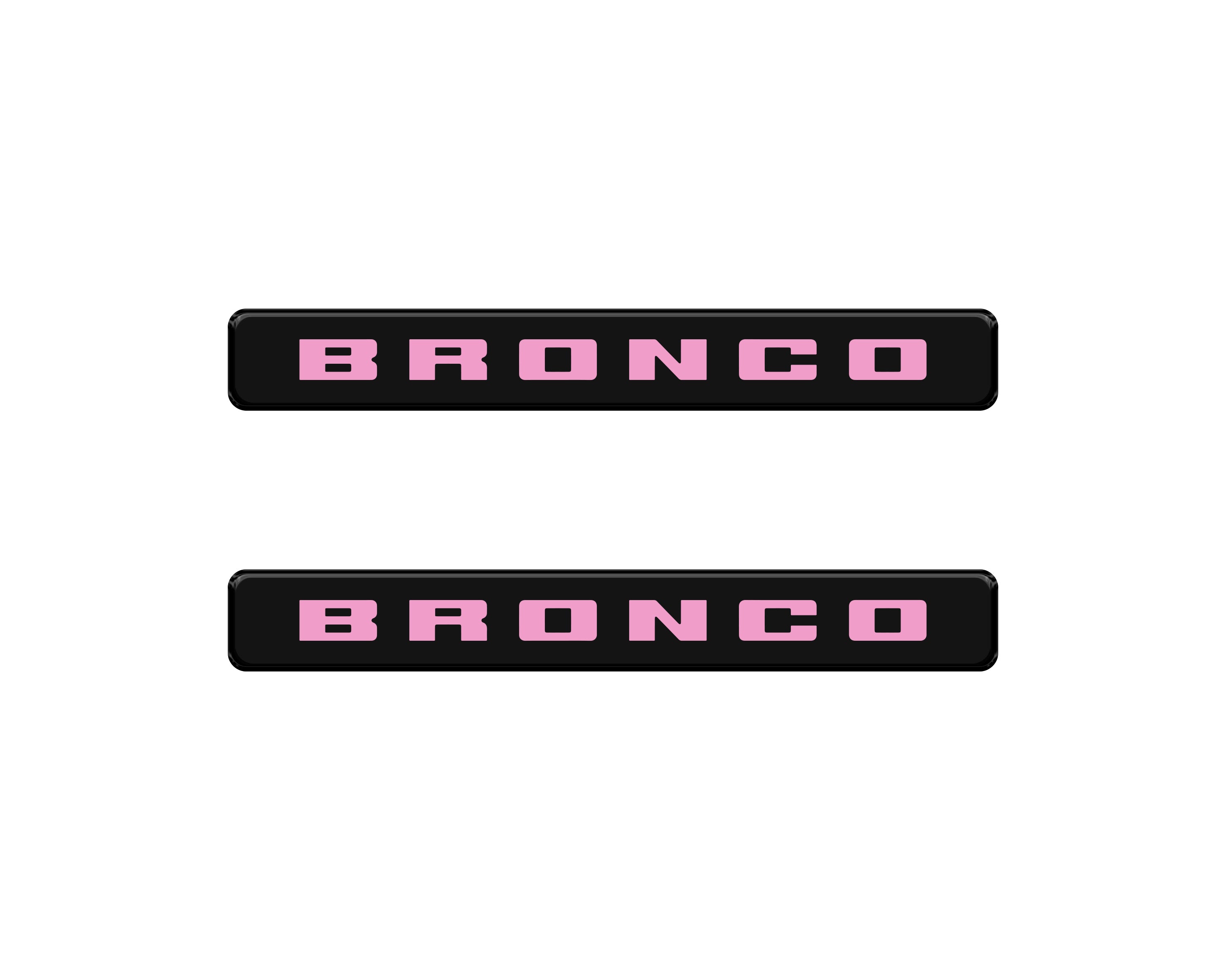 Front Door Sill Accent Overlays Fits 2021-2024 Ford Bronco Sport