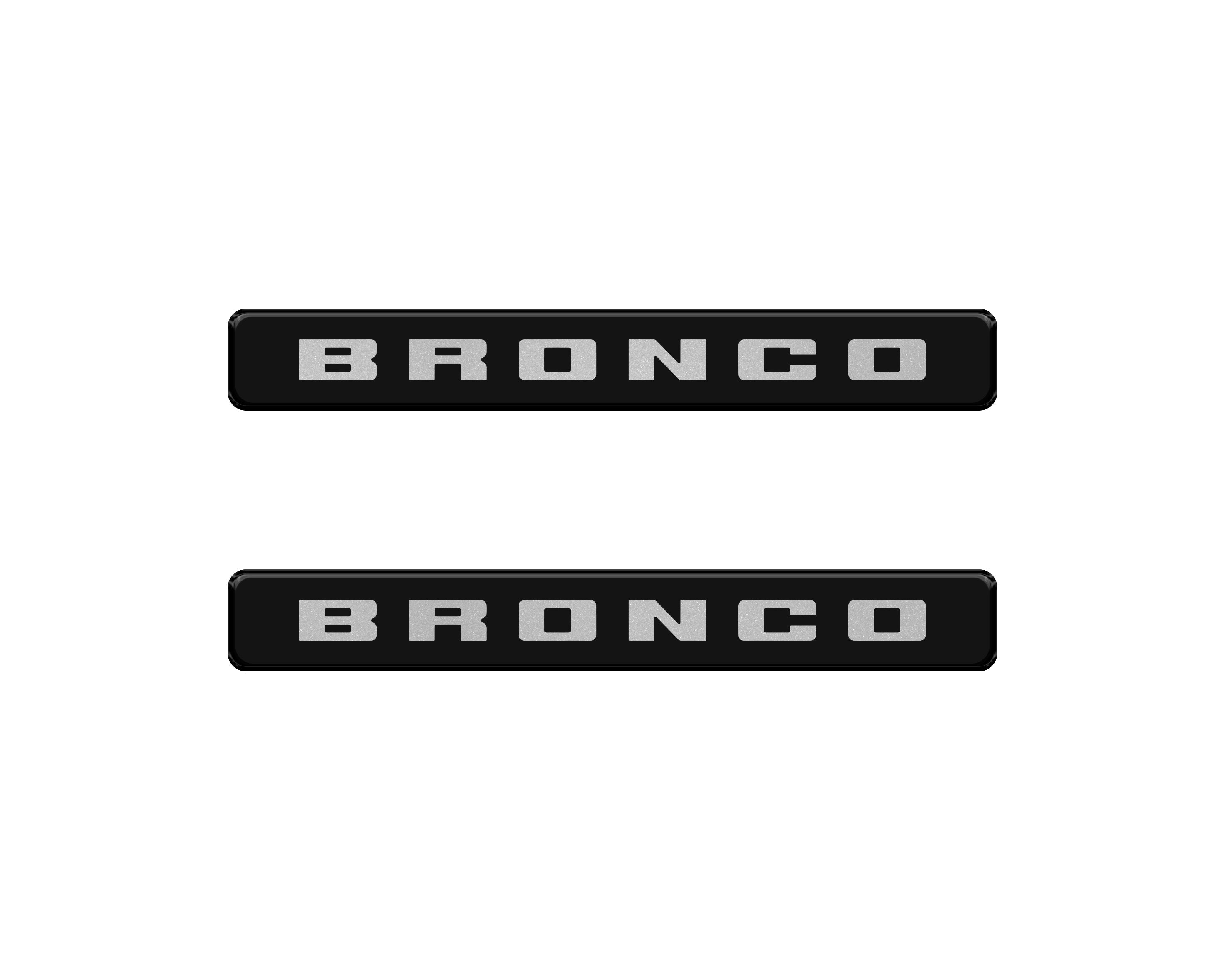 Front Door Sill Accent Overlays Fits 2021-2024 Ford Bronco Sport
