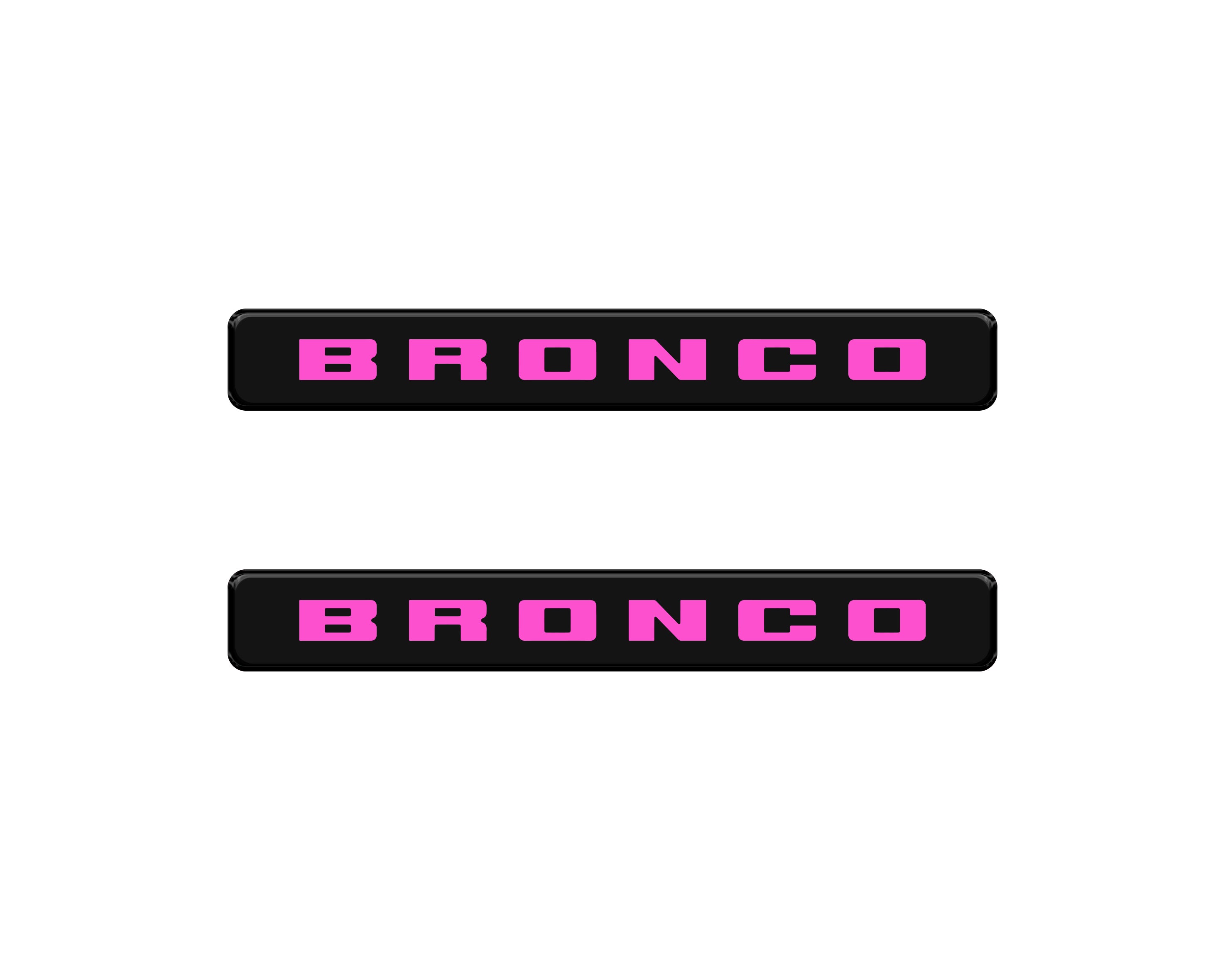 Front Door Sill Accent Overlays Fits 2021-2024 Ford Bronco Sport