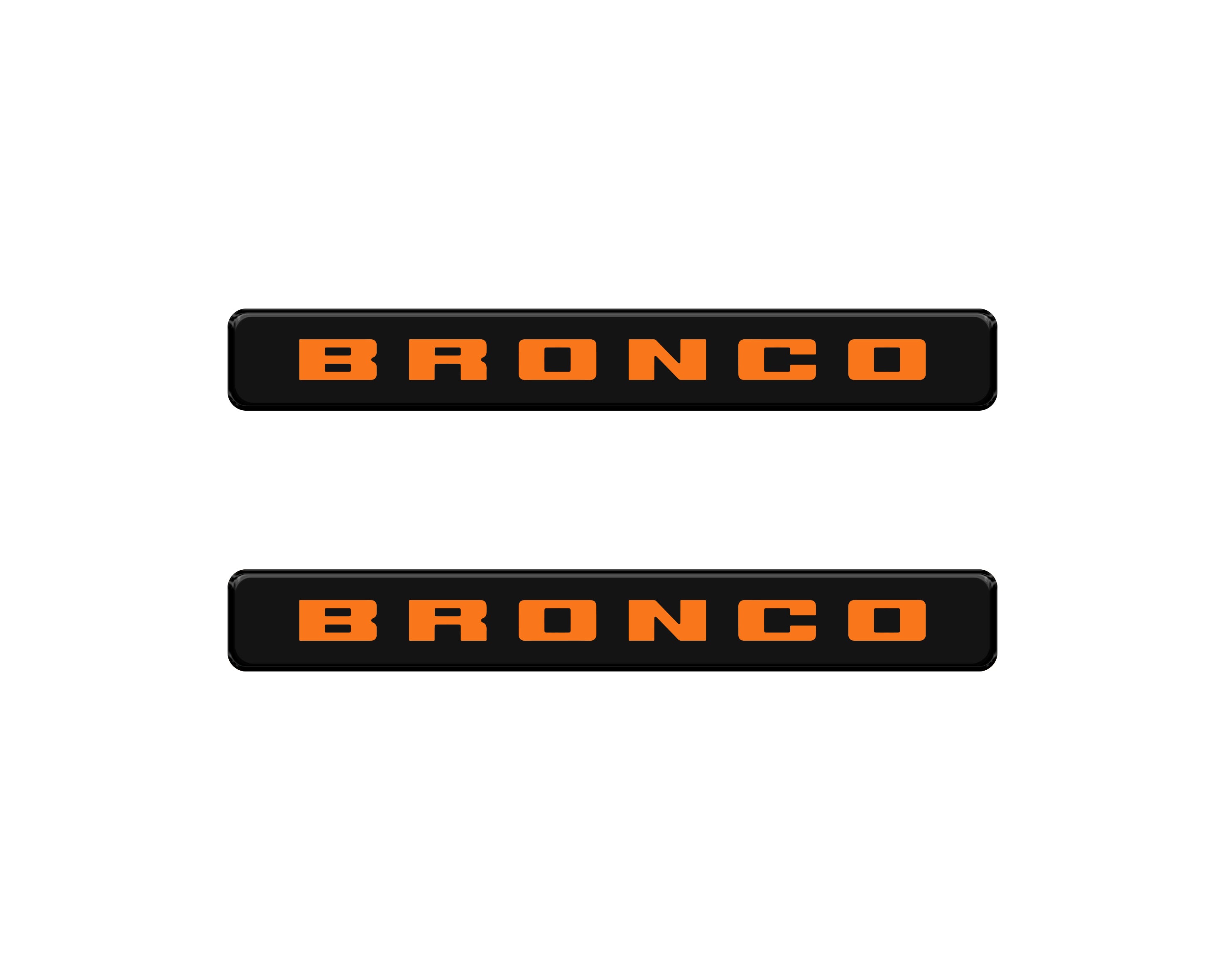 Front Door Sill Accent Overlays Fits 2021-2024 Ford Bronco Sport