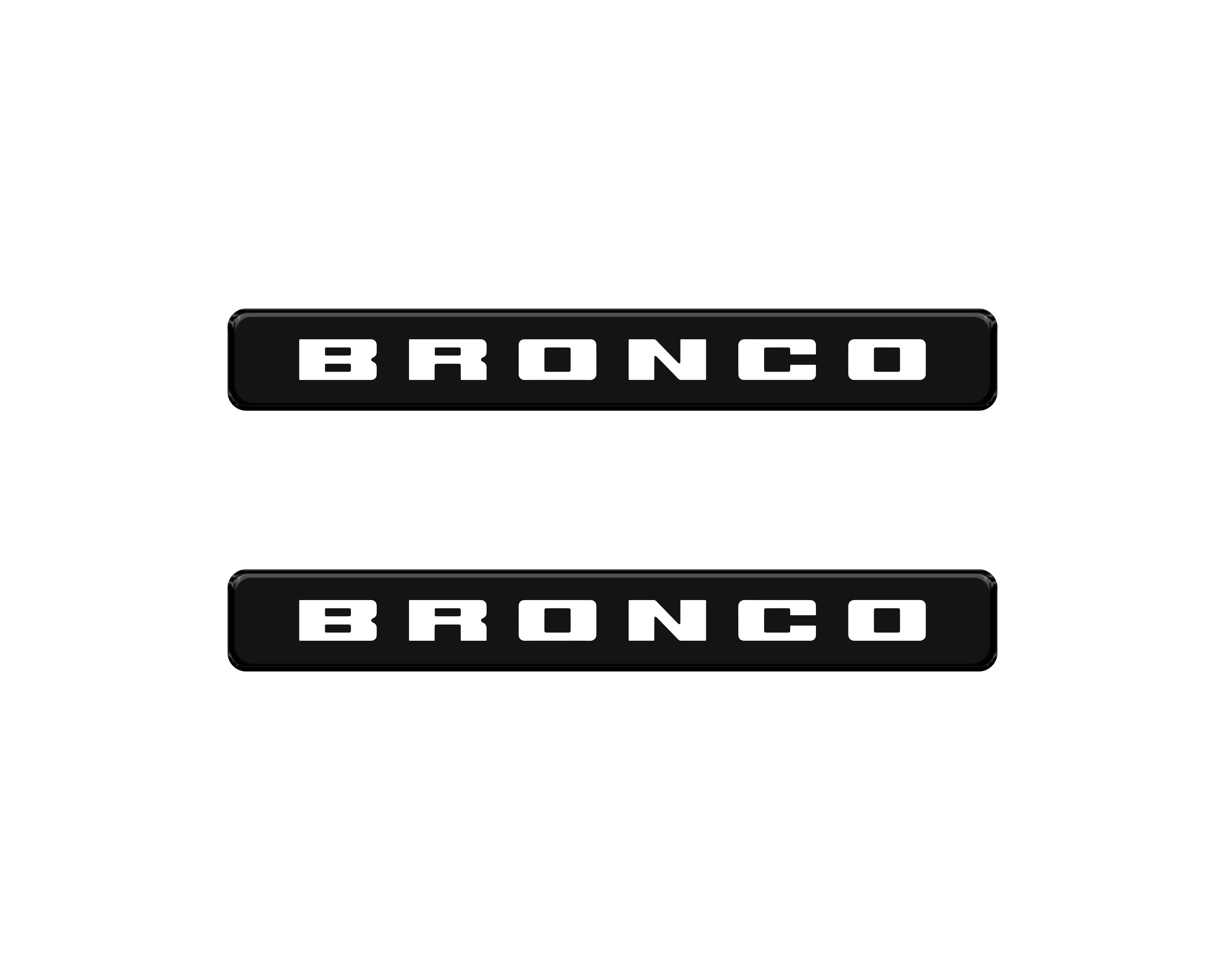 Front Door Sill Accent Overlays Fits 2021-2024 Ford Bronco Sport