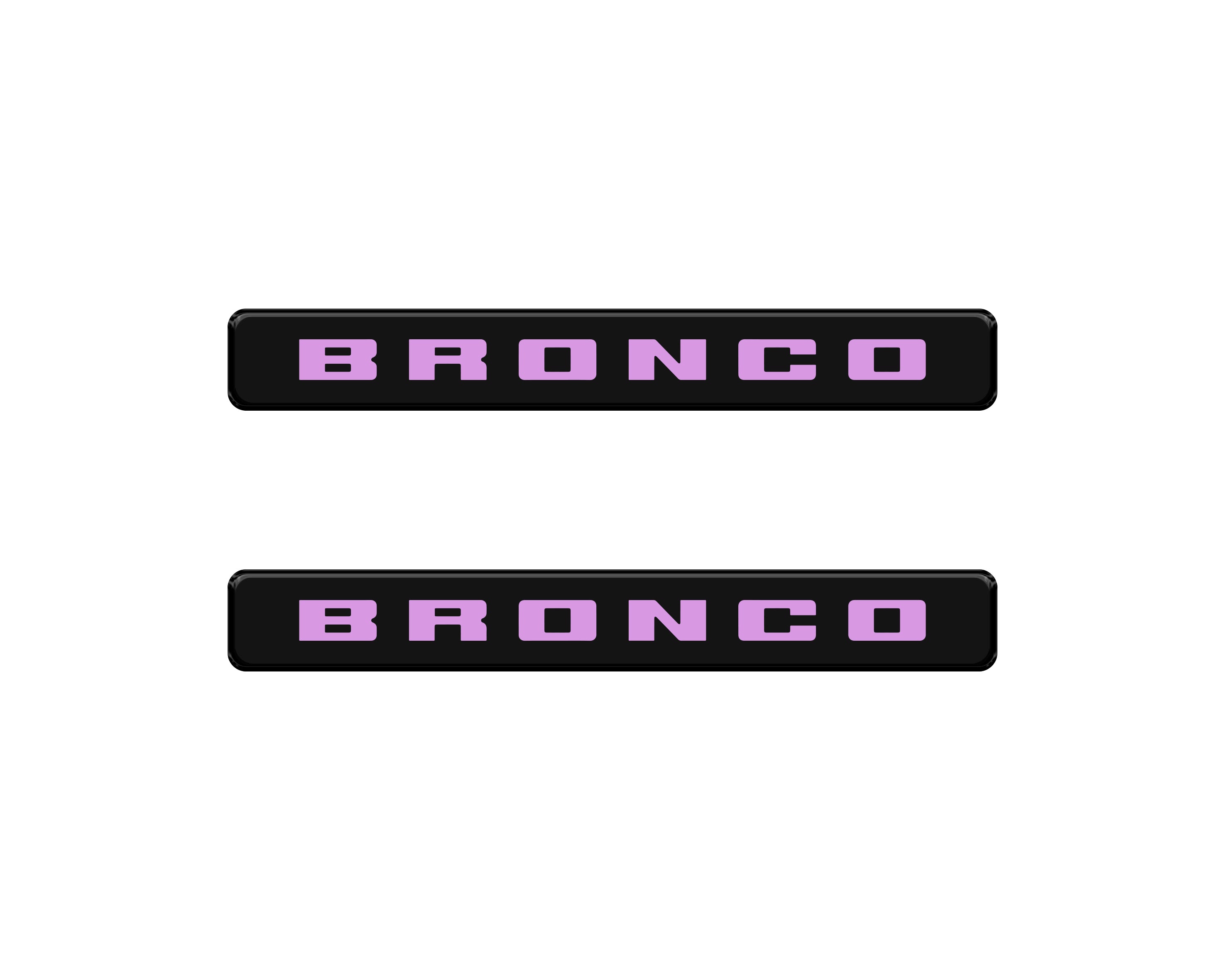Front Door Sill Accent Overlays Fits 2021-2024 Ford Bronco Sport