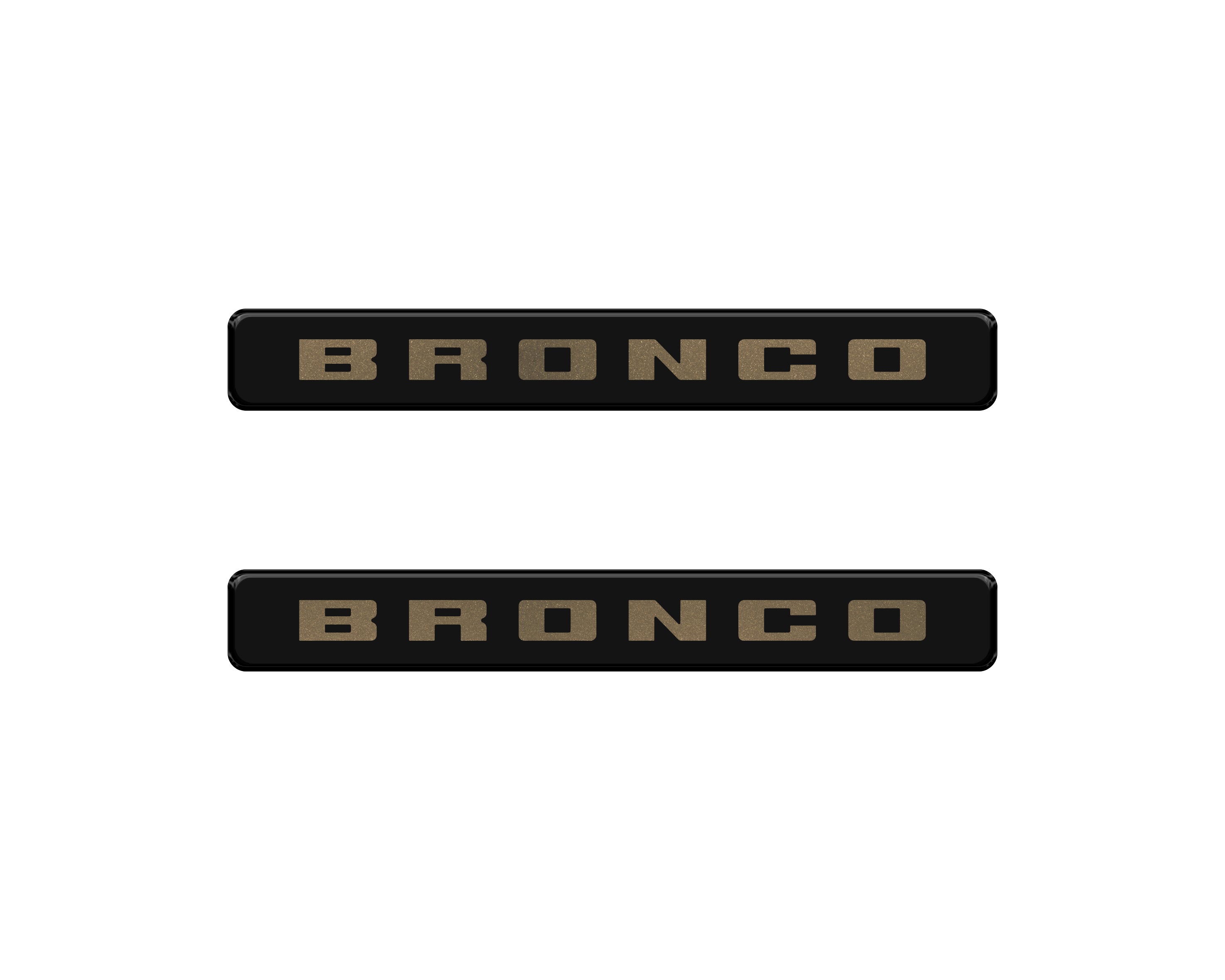 Front Door Sill Accent Overlays Fits 2021-2024 Ford Bronco Sport