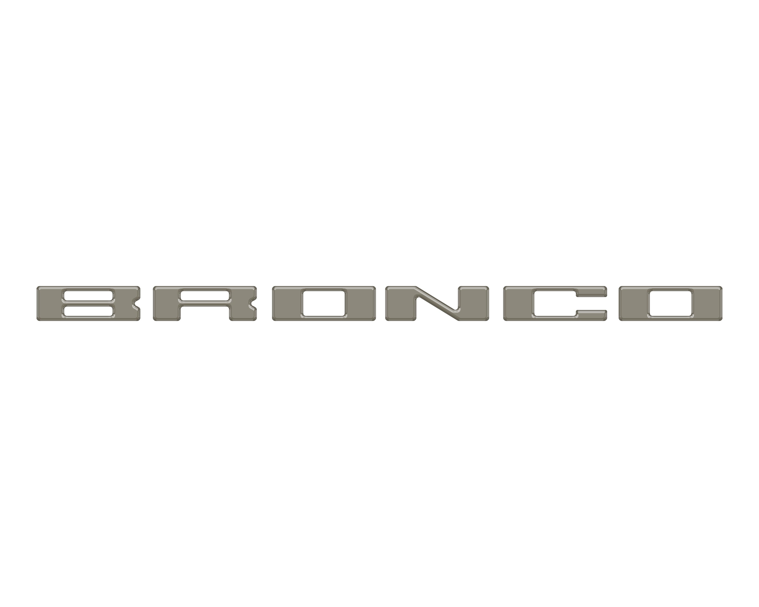Glove Box Letters Inserts Fits 2021-2026 Ford Bronco