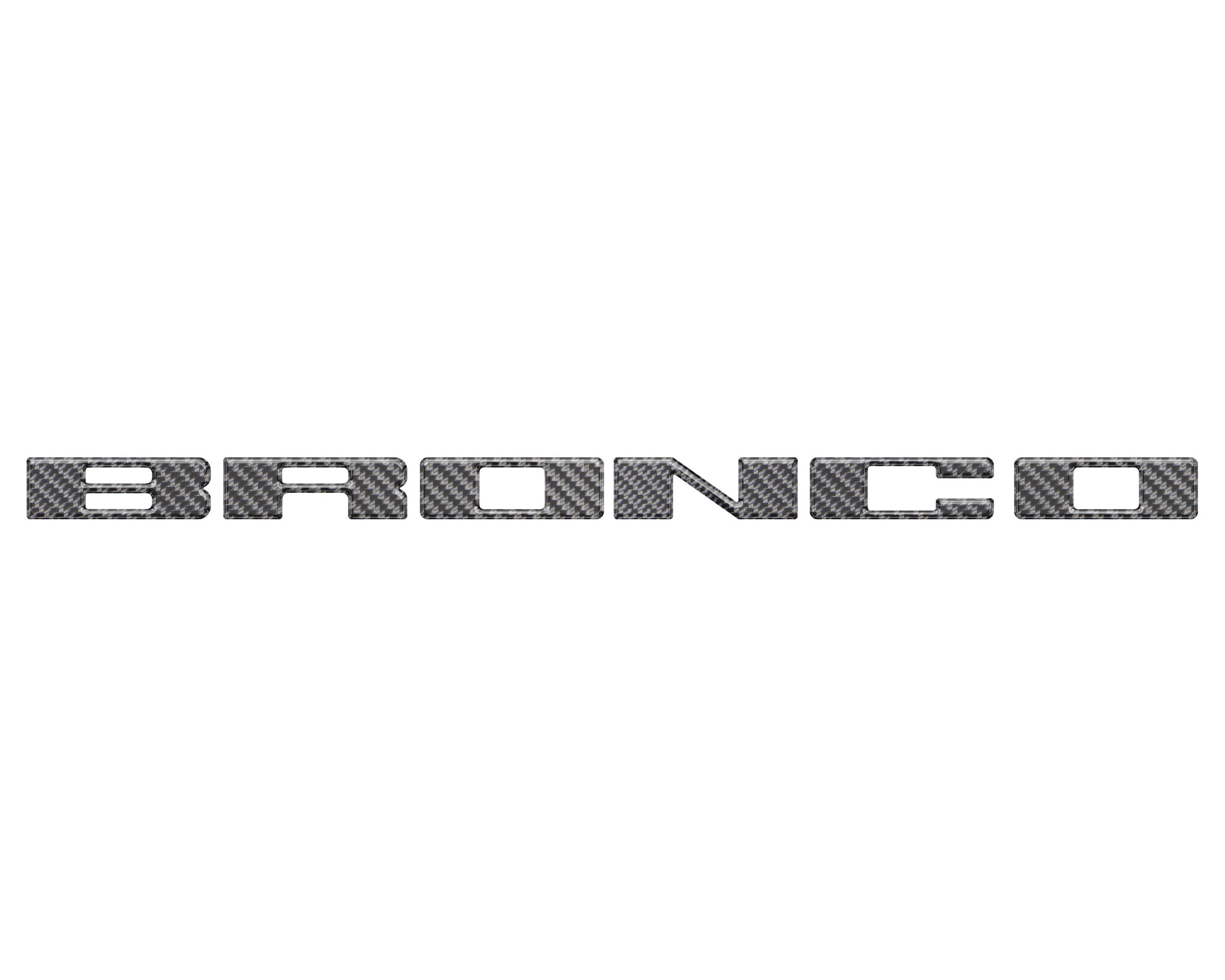Front Grille Letter Overlays Fits 2021-2026 Ford Bronco