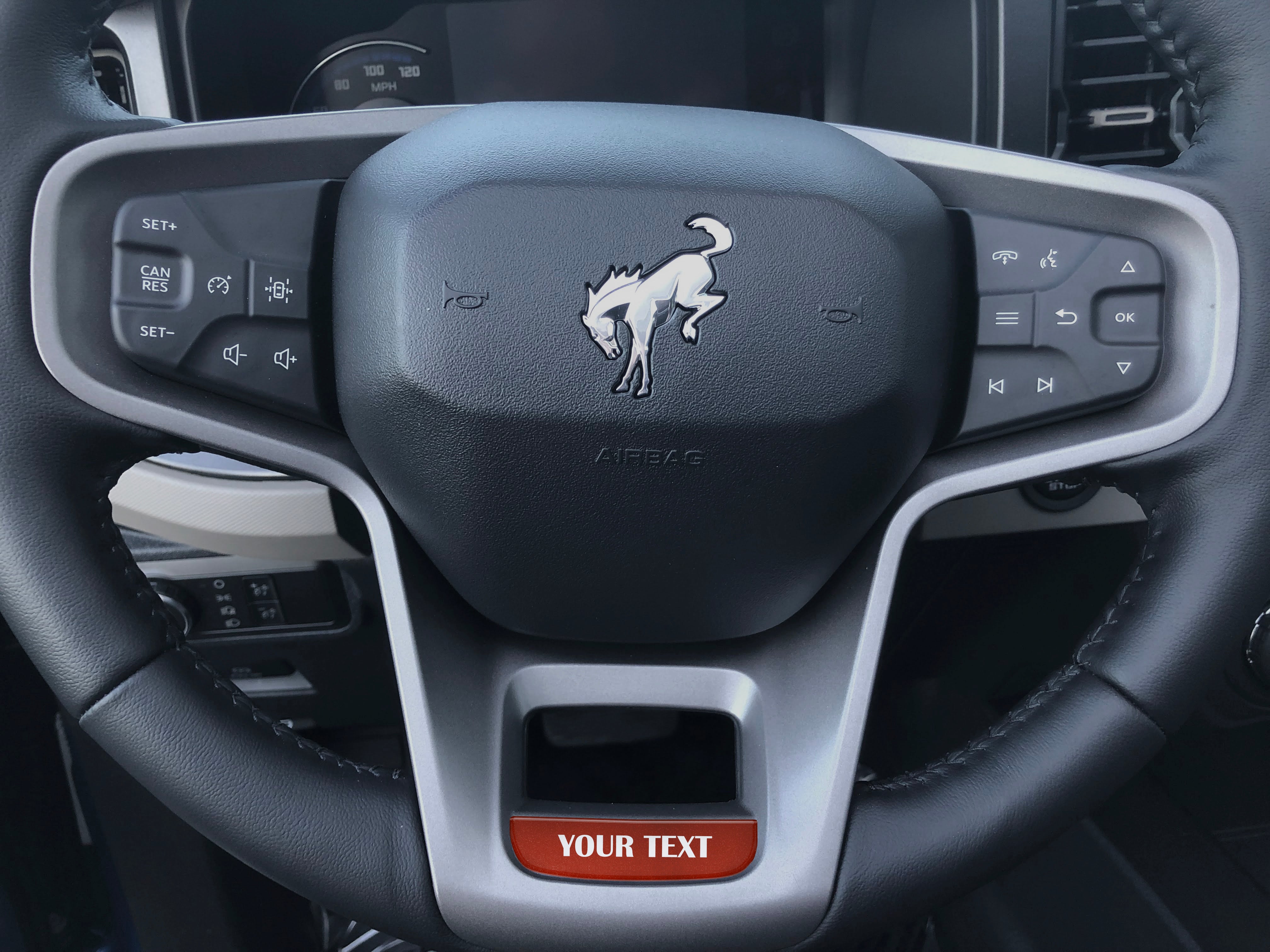 Steering Wheel Accent Overlay Fits 2021-2026 Ford Bronco