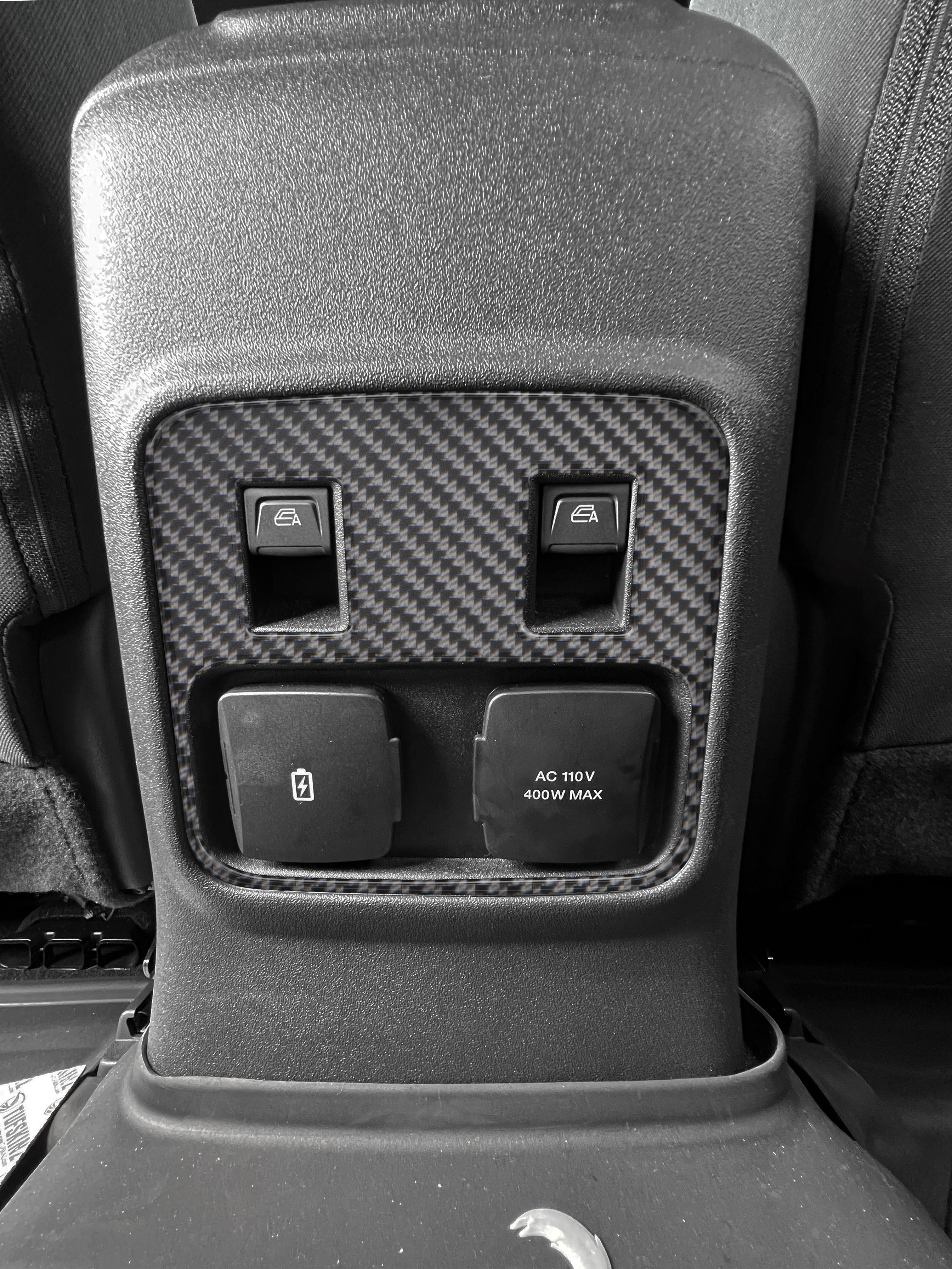 Rear Center Console Accent Overlays Fits 2021-2026 Ford Bronco