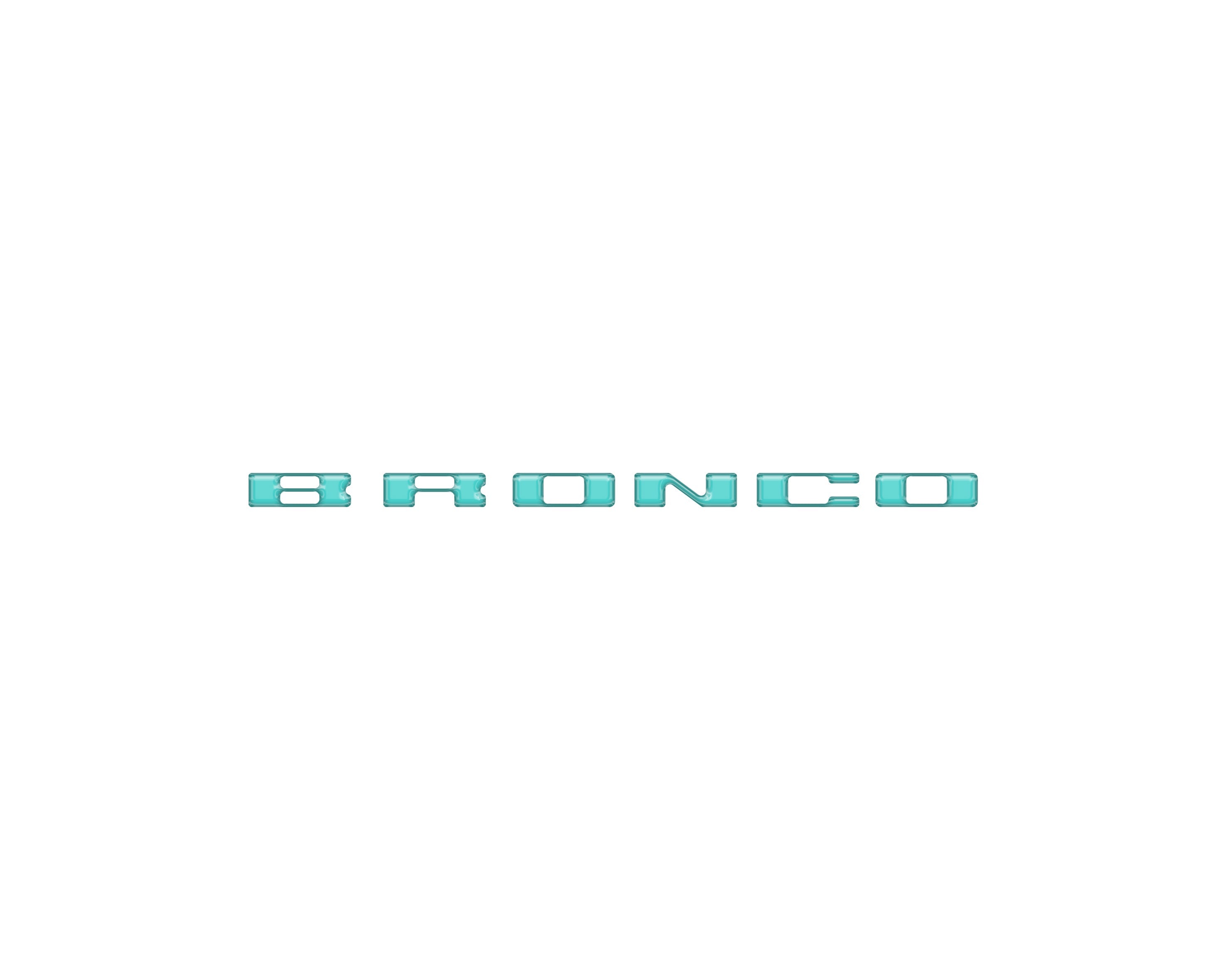 Passenger Dash Letter Inserts Fits 2025-2026 Ford Bronco Sport