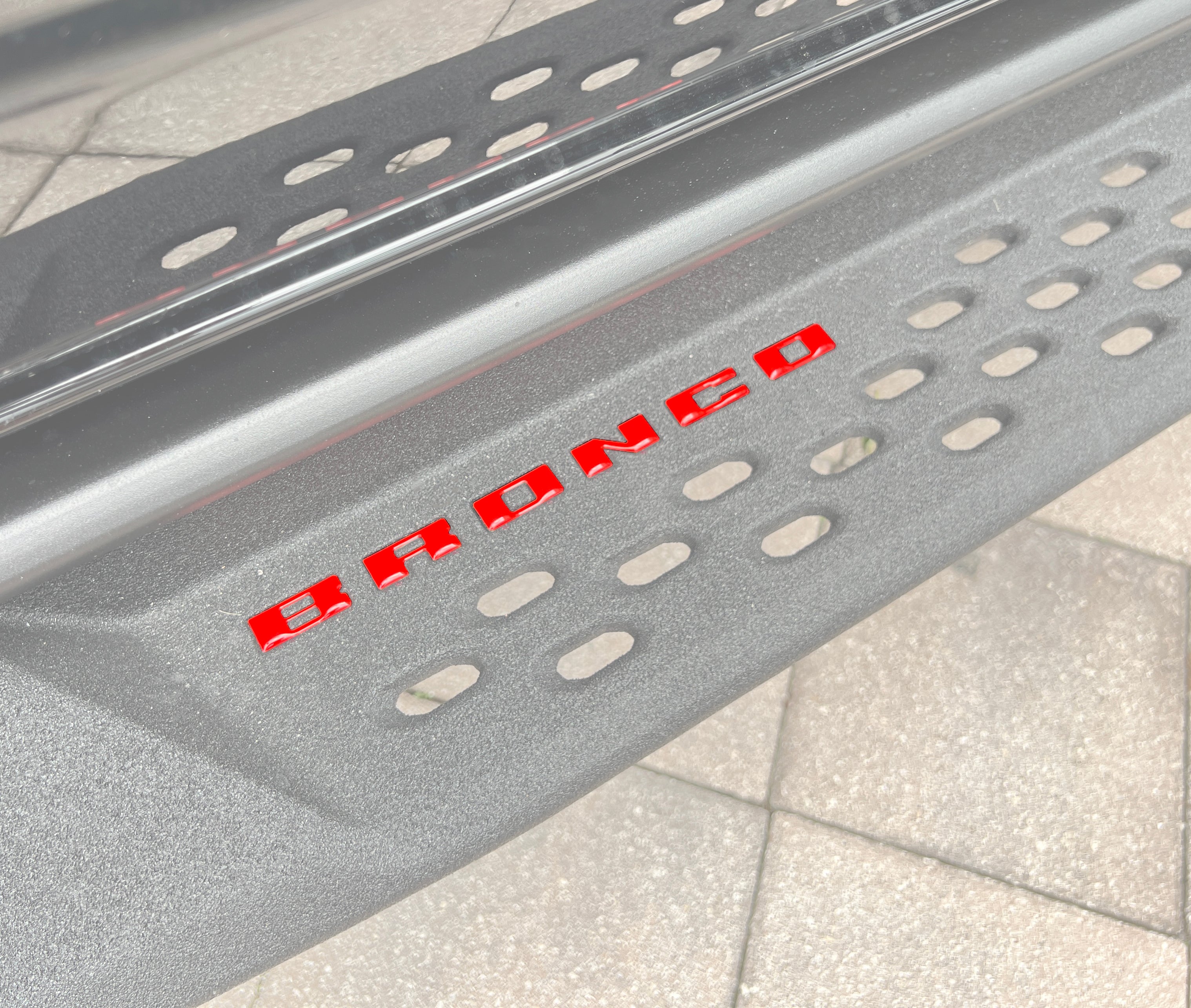 Bronco Running Board Letter Inserts/Overlays Fits 2021-2026 Ford Bronco