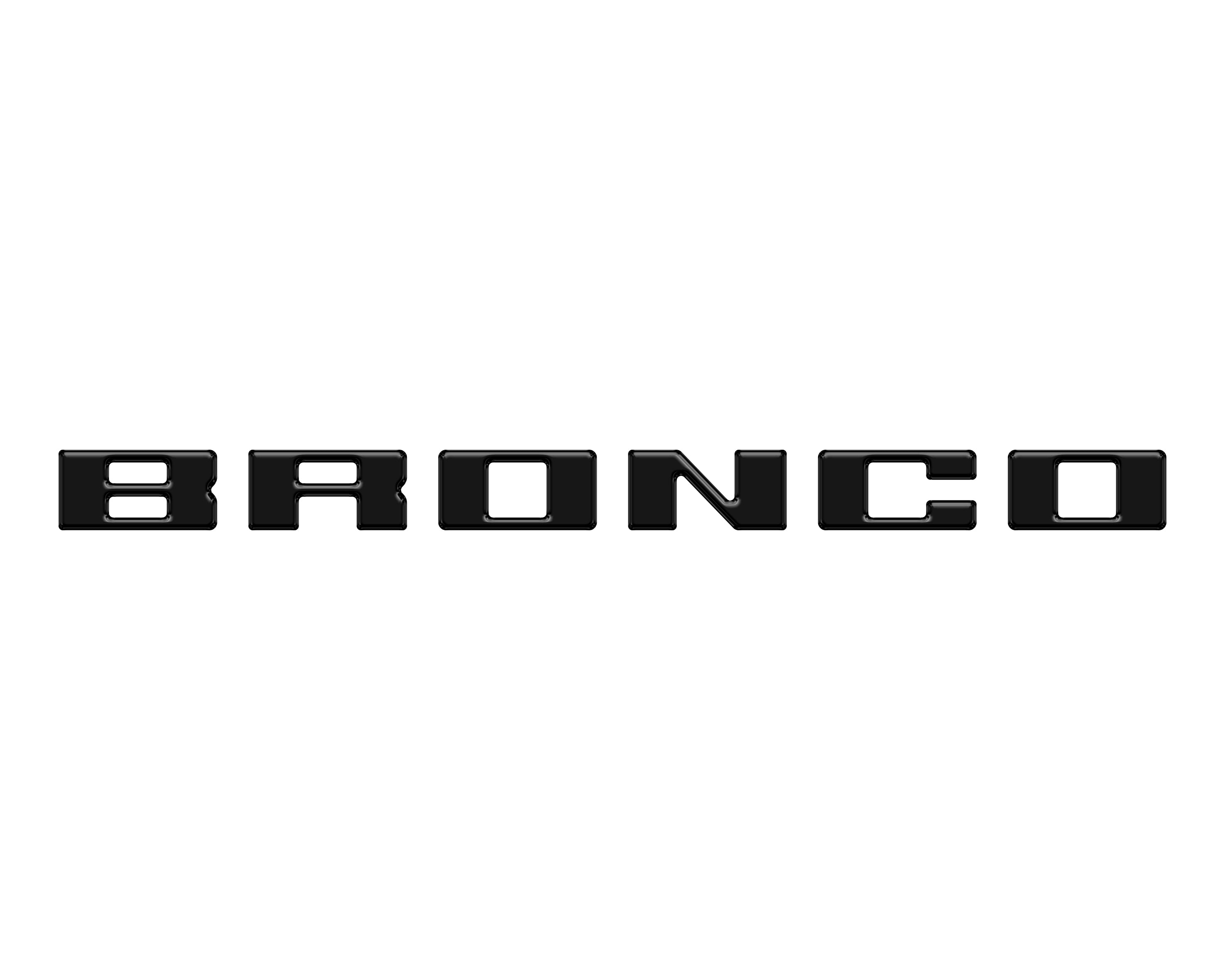 Slideout Tailgate Letter Inserts Fits 2021-2026 Ford Bronco