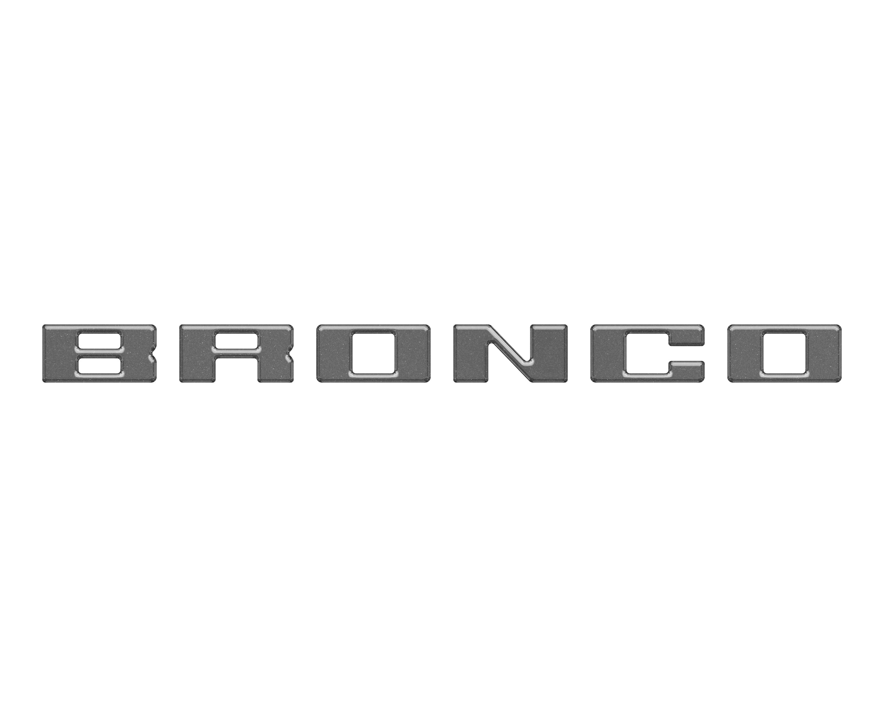 Slideout Tailgate Letter Inserts Fits 2021-2026 Ford Bronco