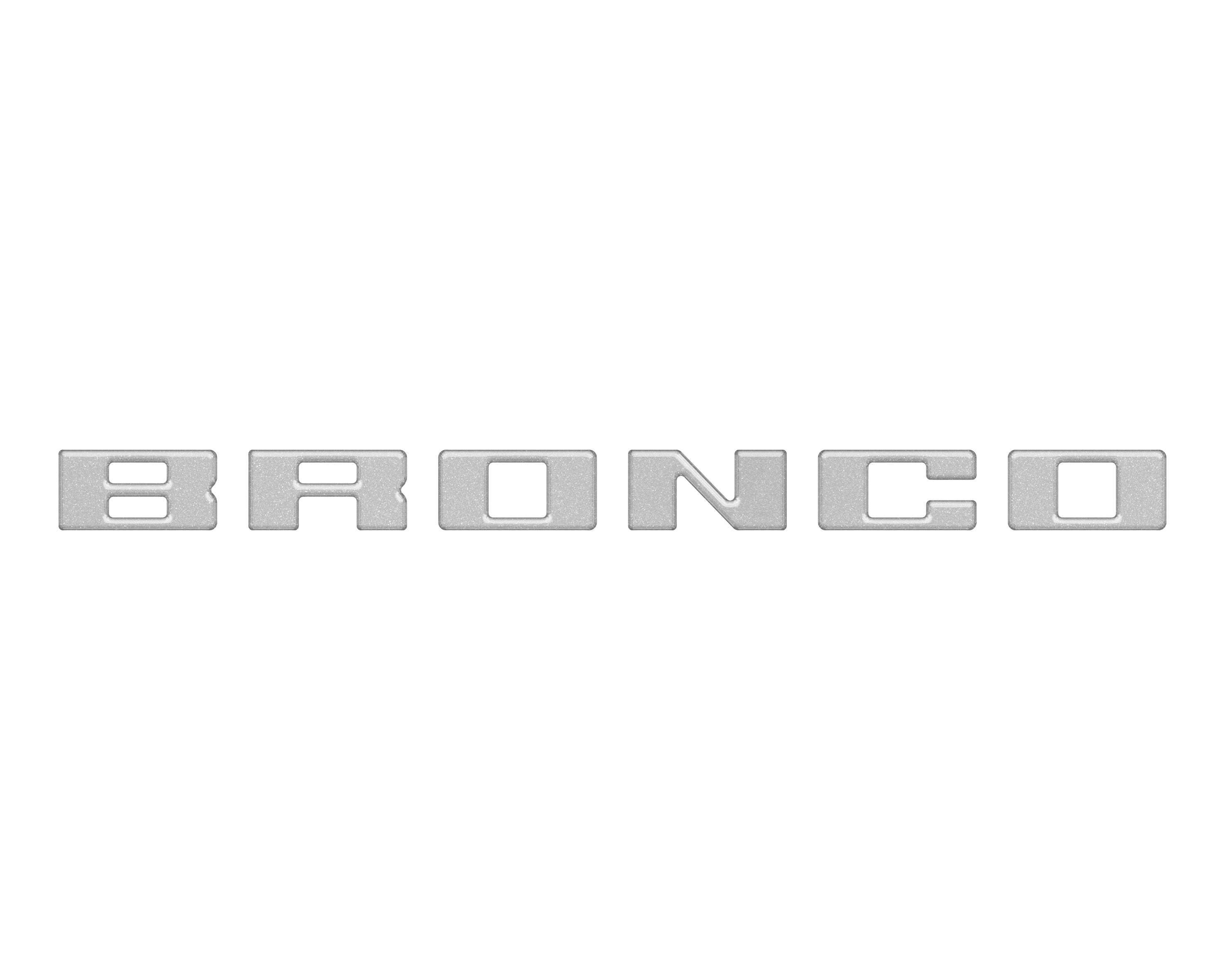 Slideout Tailgate Letter Inserts Fits 2021-2026 Ford Bronco