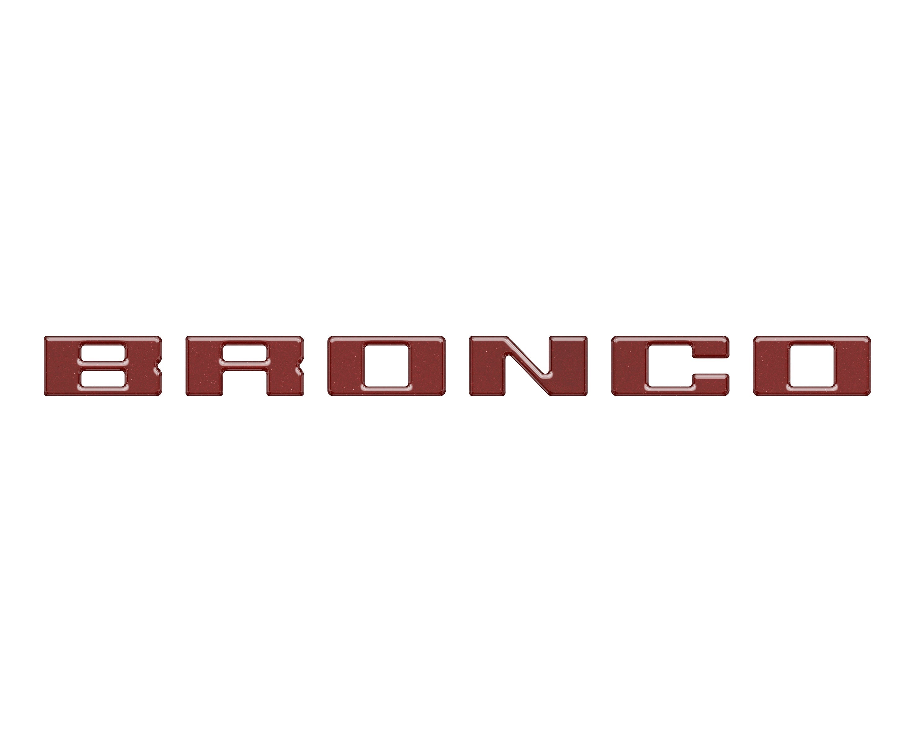 Slideout Tailgate Letter Inserts Fits 2021-2026 Ford Bronco