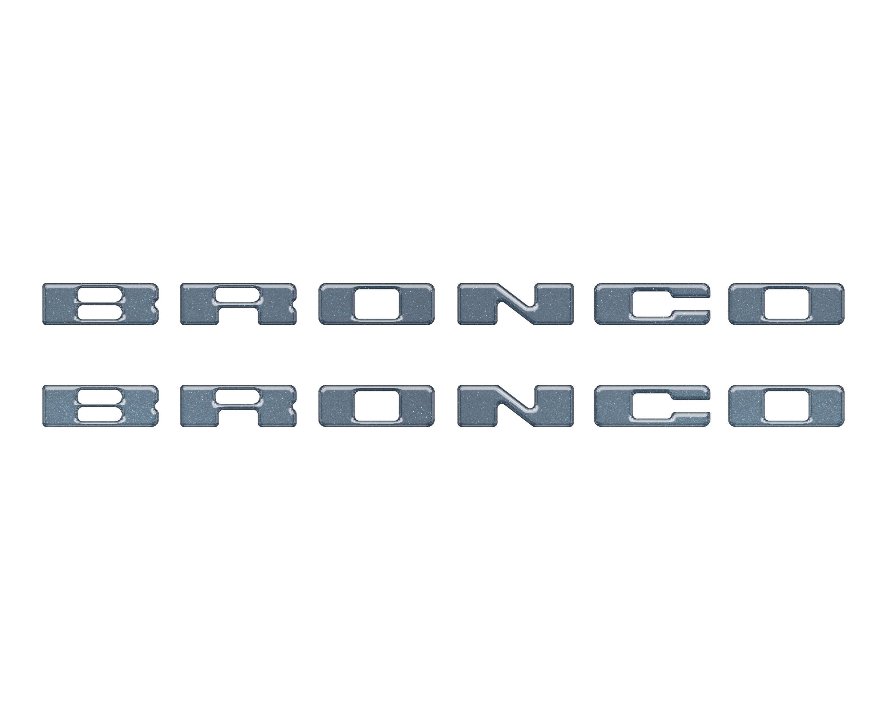 Rear Mudflap Letter Inserts Fits 2021-2026 Ford Bronco Sport