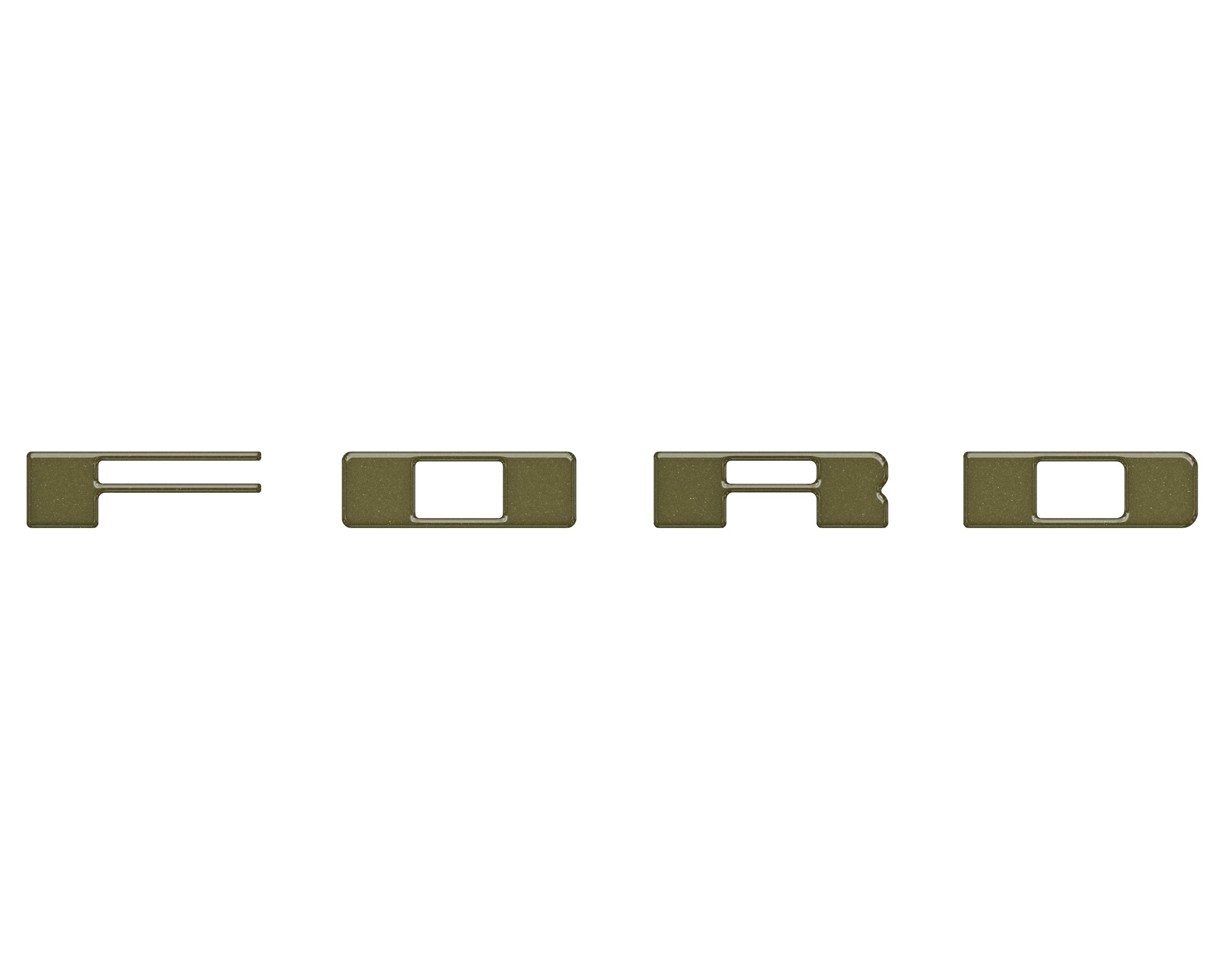 Bronco Heritage Grille Letter Overlays Fits 2023-2026 Ford Bronco