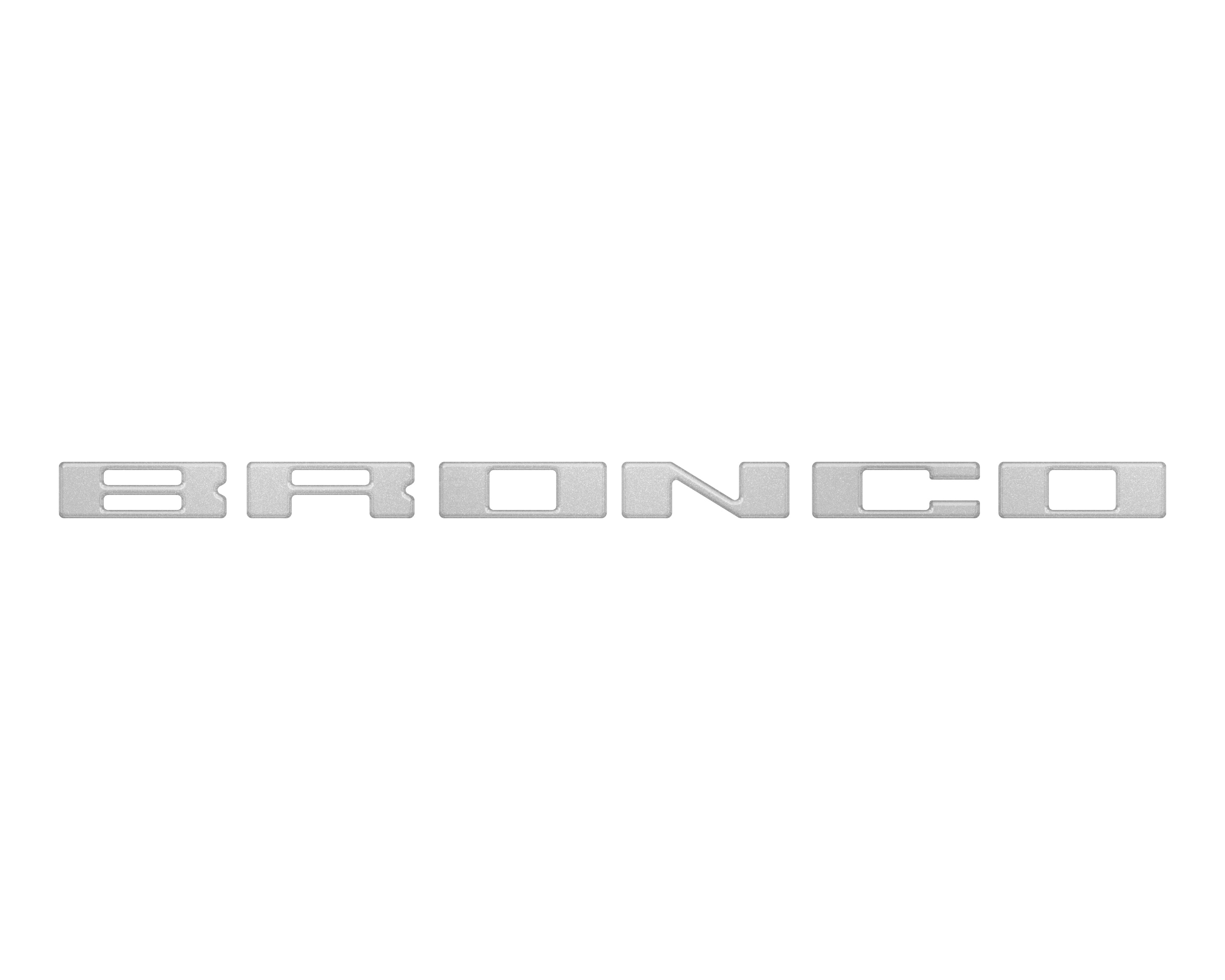 Roof Cross Bar Support Letter Overlays Fits 2022-2025 Ford Bronco