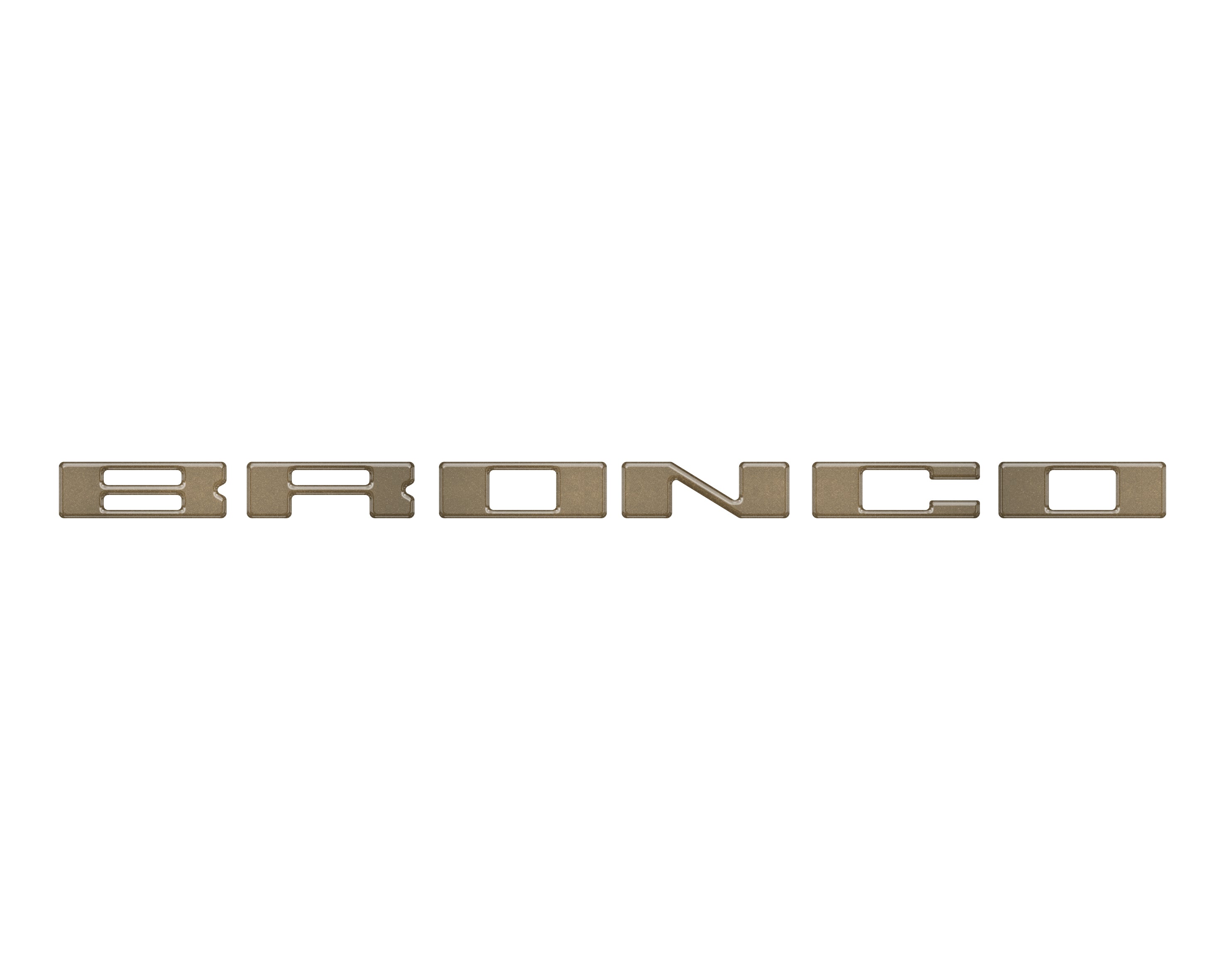 Roof Cross Bar Support Letter Overlays Fits 2022-2025 Ford Bronco