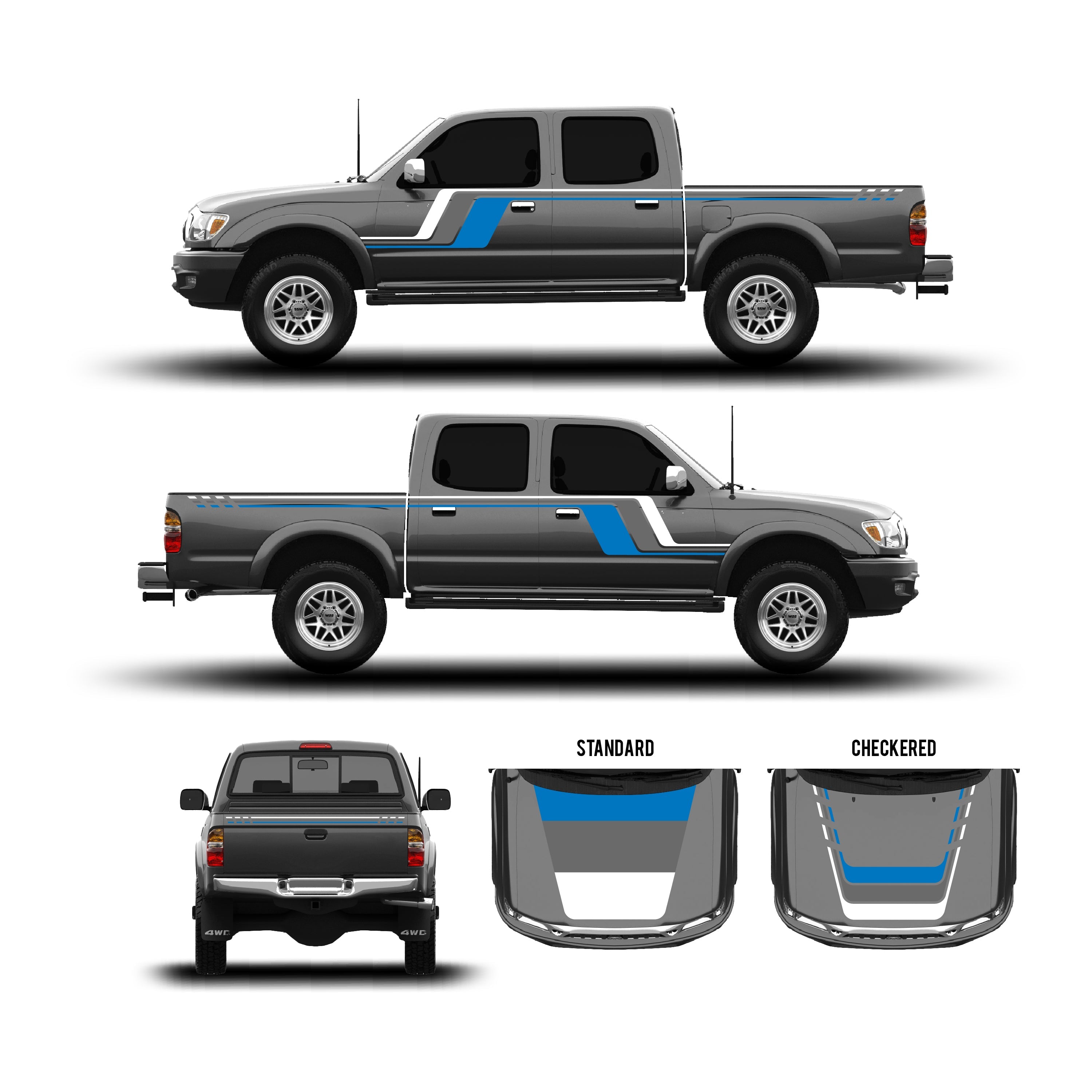 2001-04 Checkered Stripe Kit For Tacoma