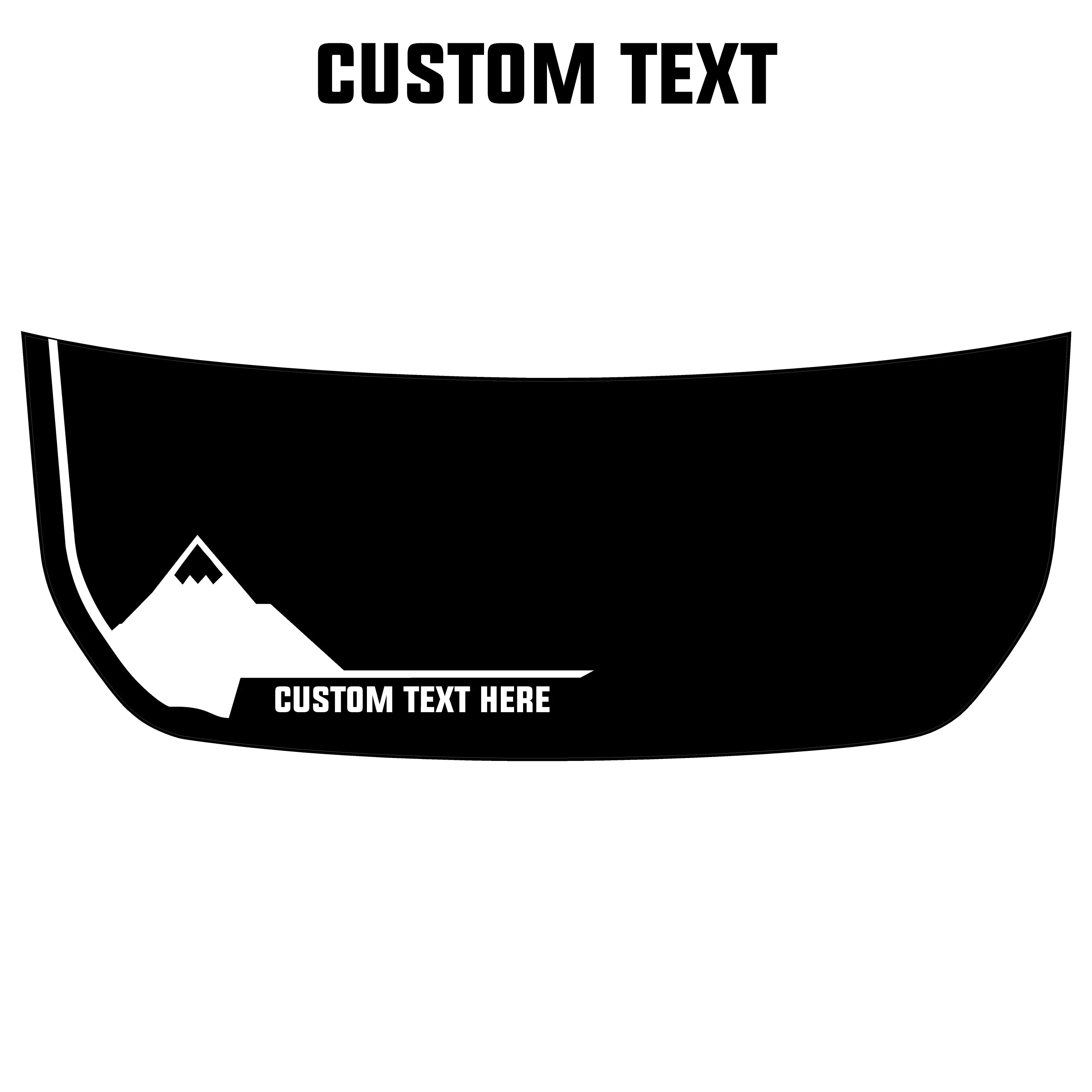 Mountain Peak Stealth Hood Overlay (Printed Series) For 2021+ Bronco