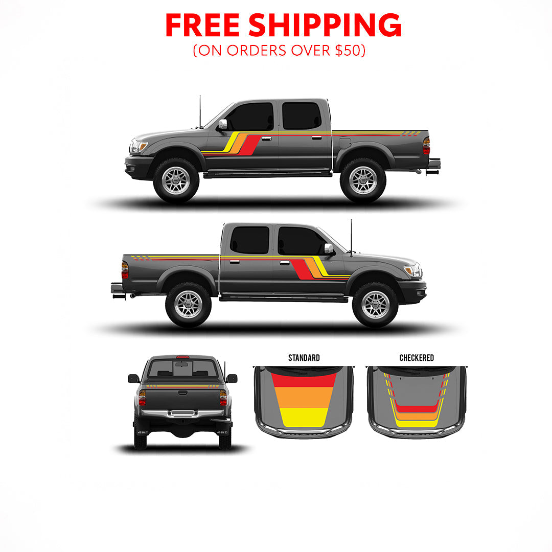 2001-04 Checkered Stripe Kit For Tacoma