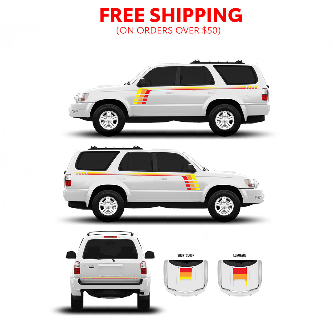 1996-02 Checkered Stripe Kit For 4Runner