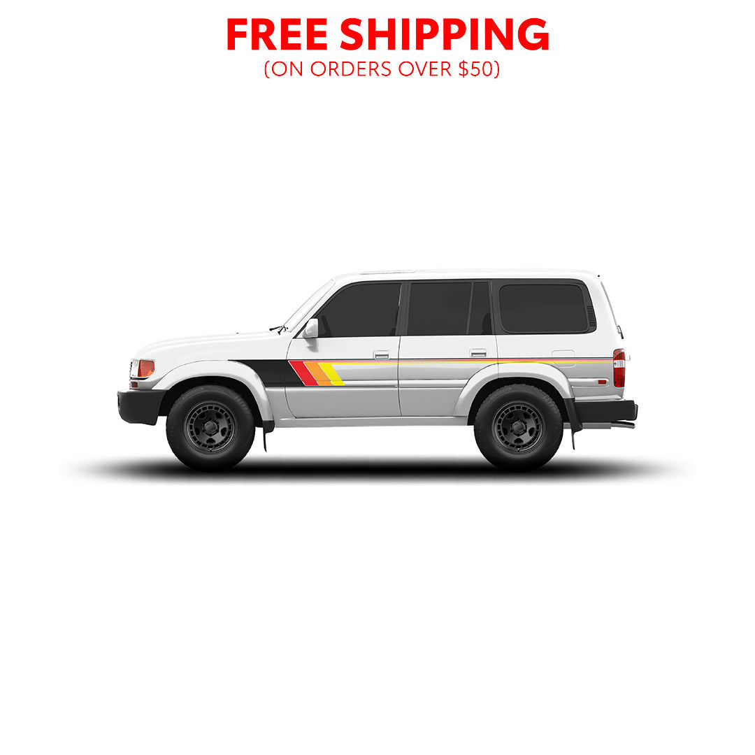 Retro Stripes For 80 Series Land Cruiser