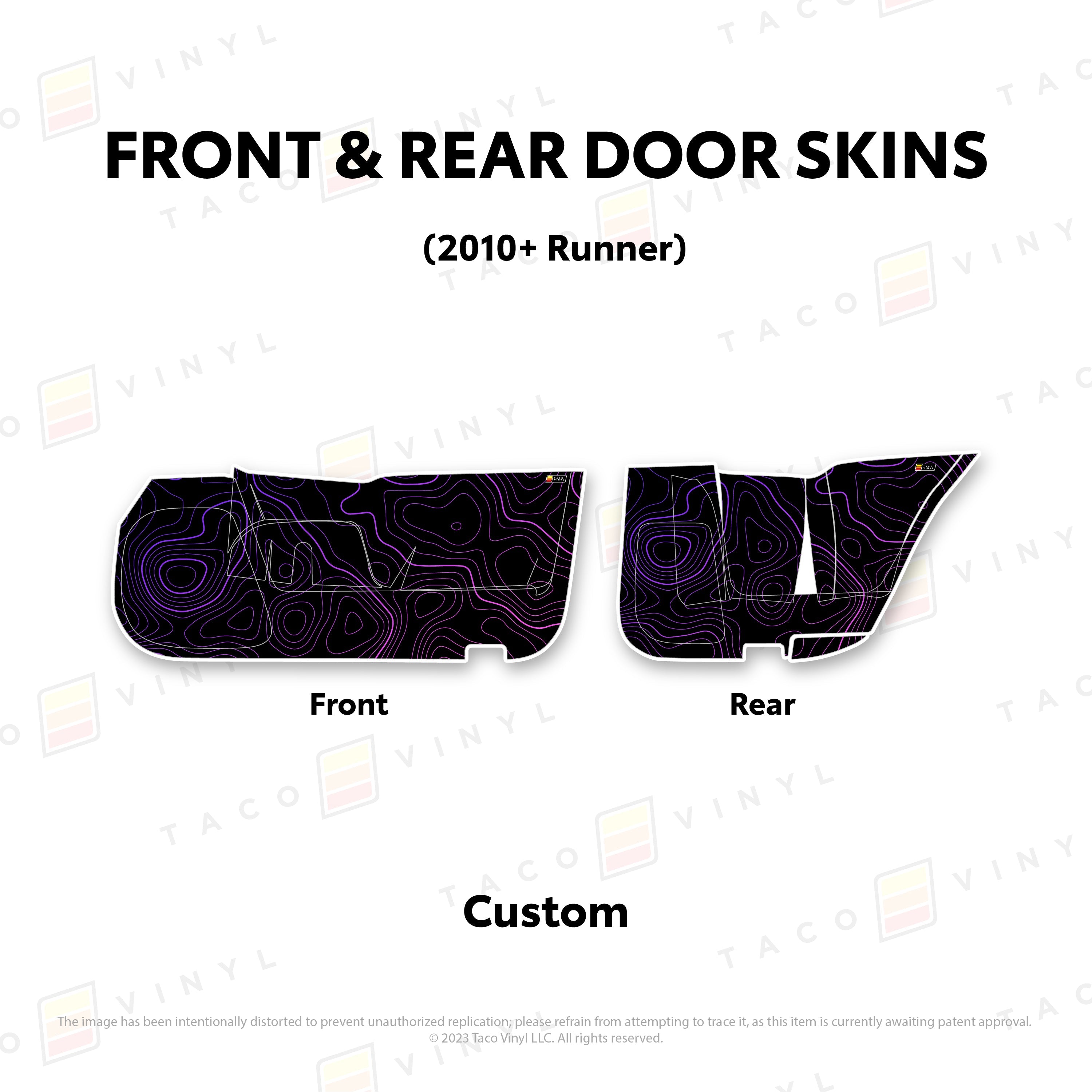 2010-24 Door Skins (Lower Section) For 4Runner