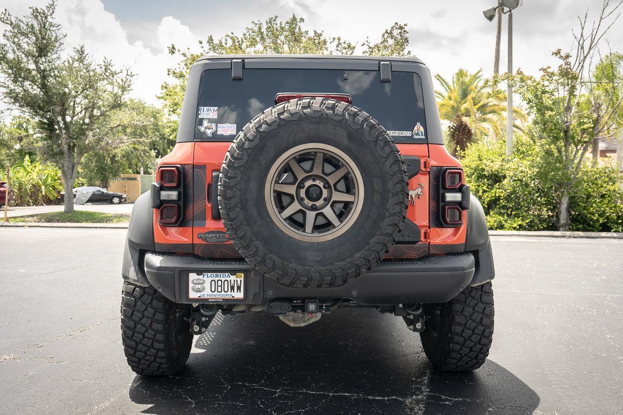 Safari Topo Middle Tailgate Overlays For 2021+ Bronco