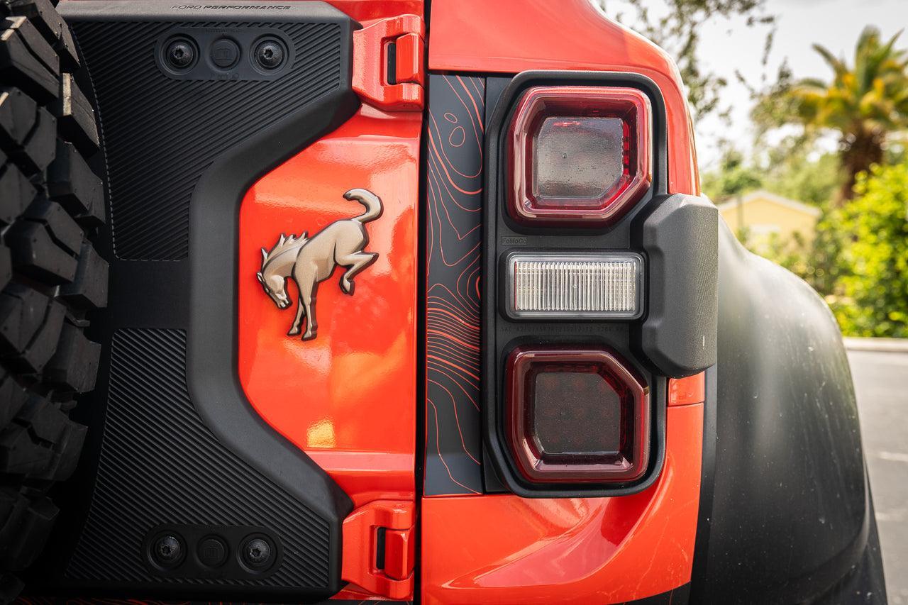 Safari Topo Middle Tailgate Overlays For 2021+ Bronco