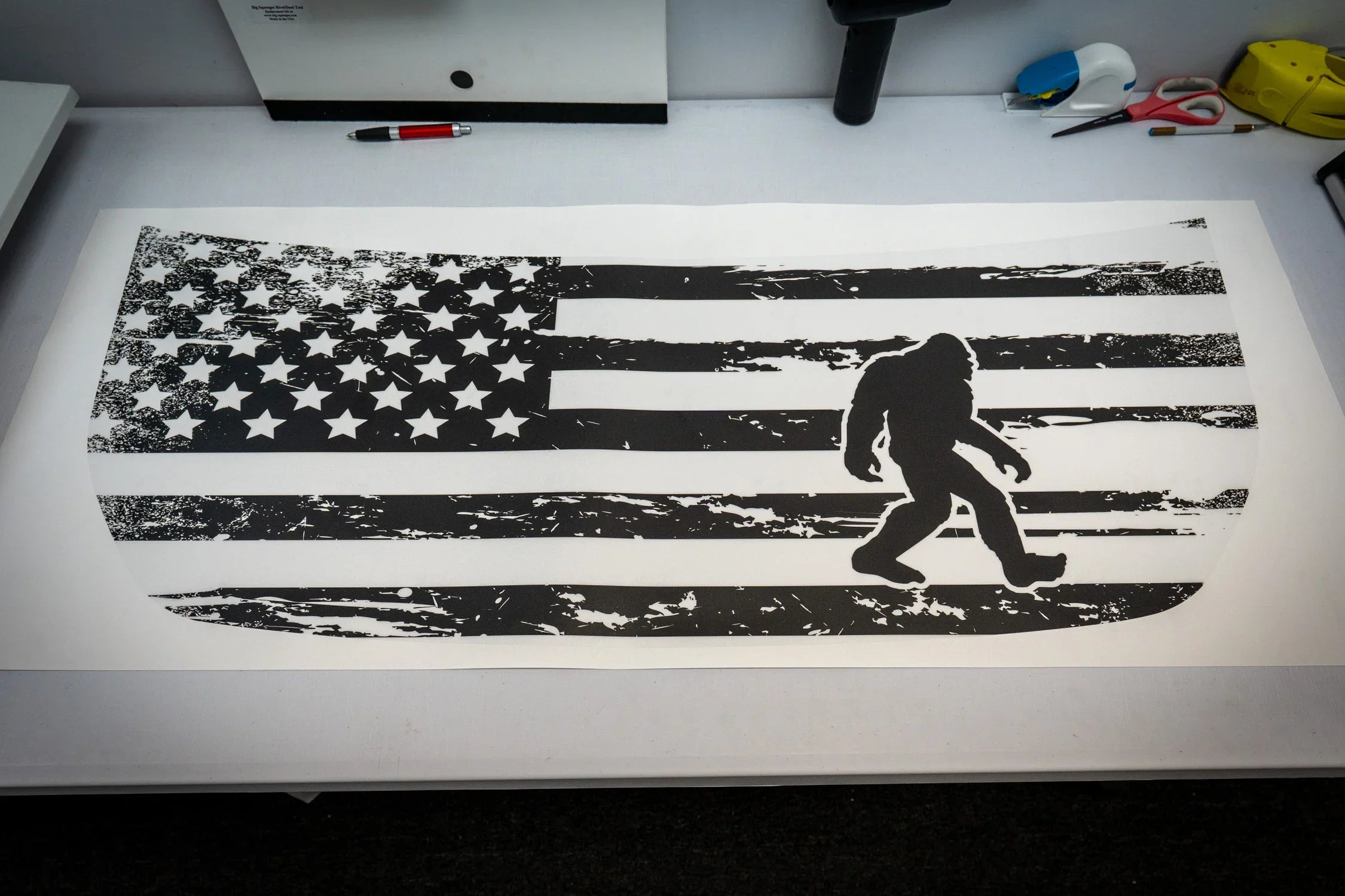 Stealth Clear American Flag Hood Overlay For 2021+ Bronco